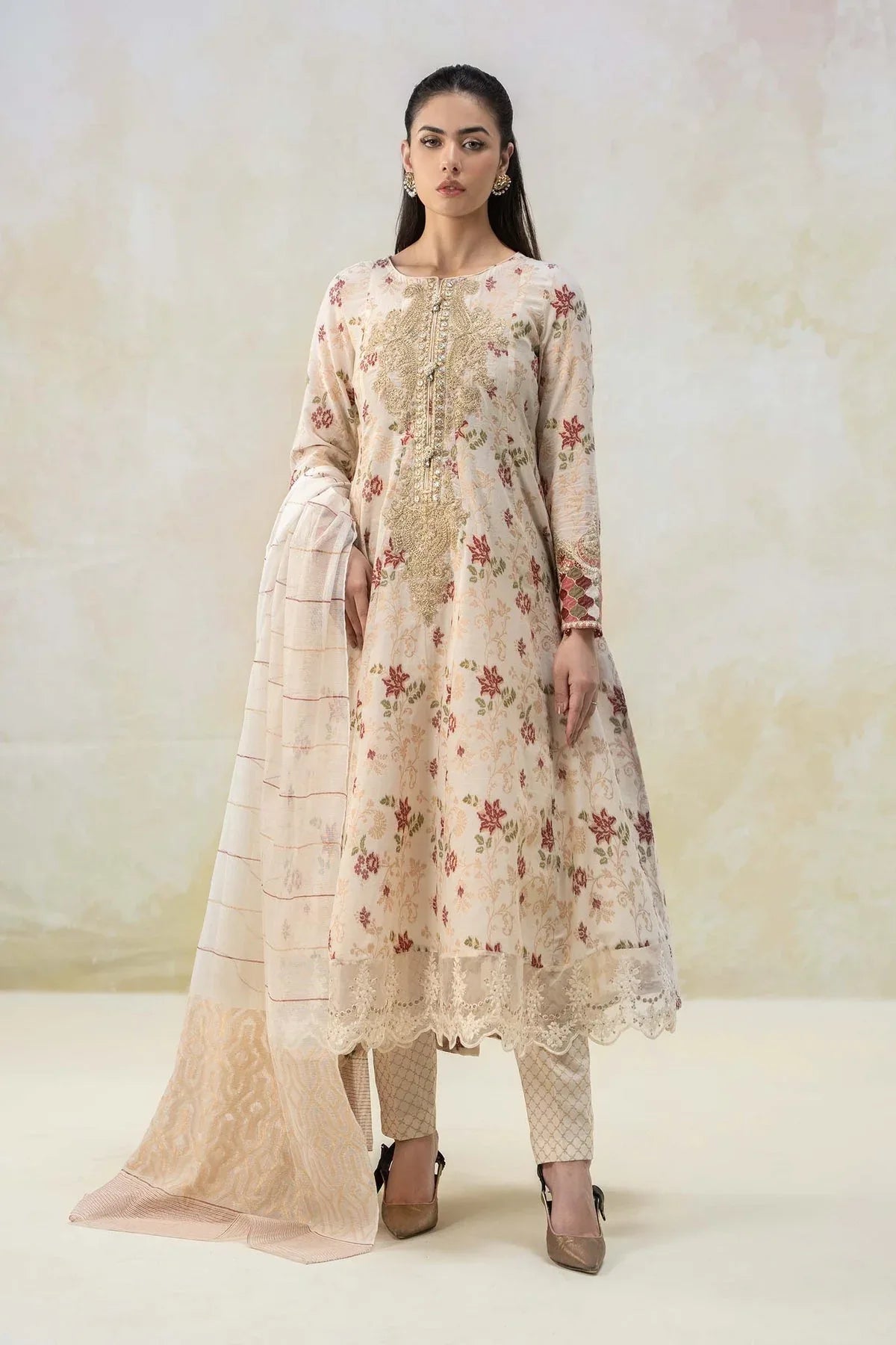 Maria B | Formal Wears | DW-EF22-23R1 - Aqsa Fabrics