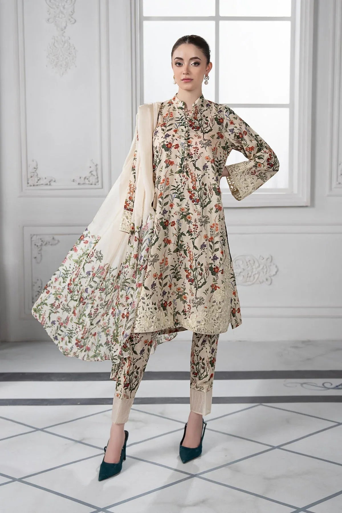 Maria B | Formal Wears | DW-EF23-71R1 - Aqsa Fabrics