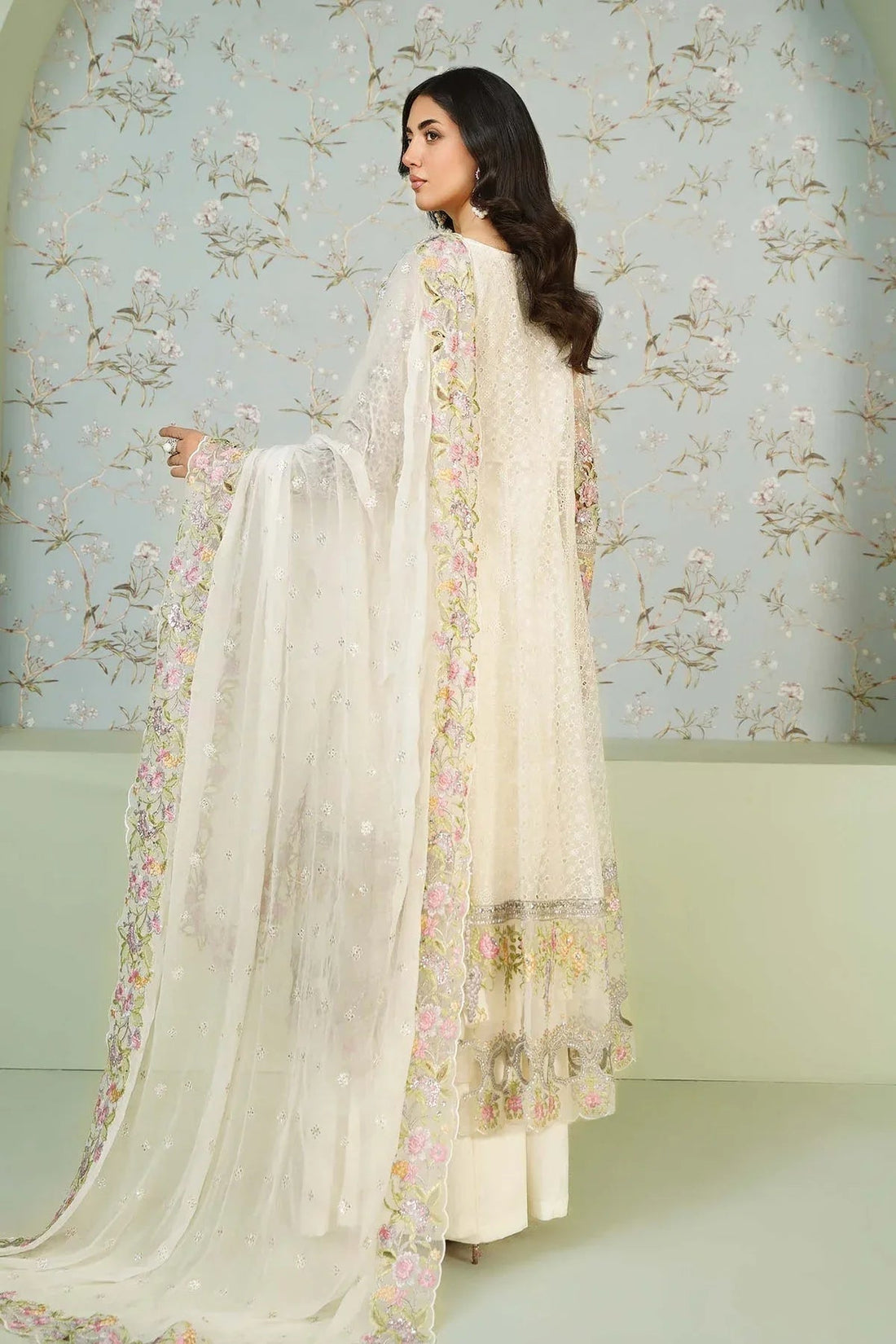 Maria B | Formal Wears | Organza Suit SF-EA24-16 - Aqsa Fabrics