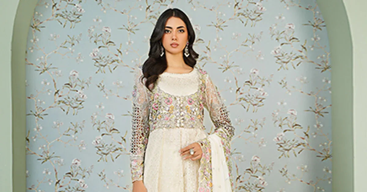 Maria B | Formal Wears | Organza Suit SF-EA24-16 - Aqsa Fabrics