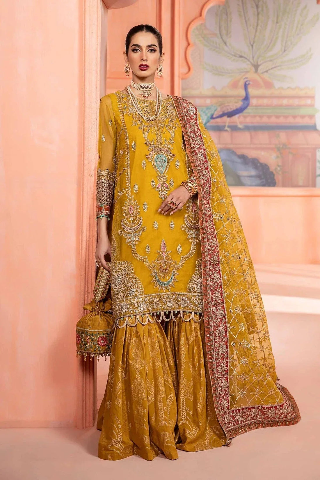 Maria B | Formal Wears | Organza Suit SF-EA24-28 - Aqsa Fabrics