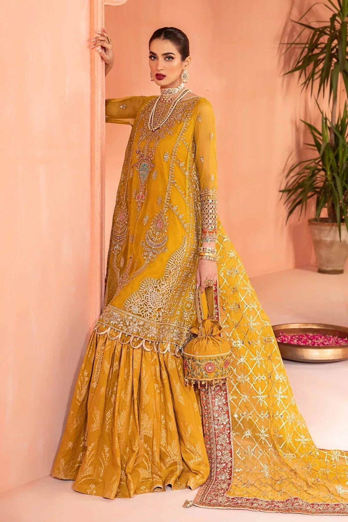 Maria B | Formal Wears | Organza Suit SF-EA24-28 - Aqsa Fabrics