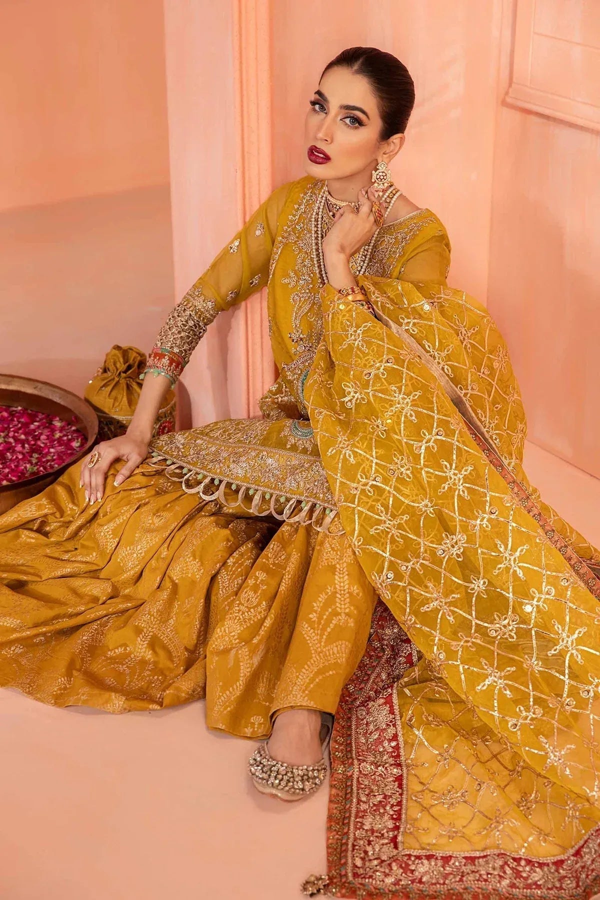 Maria B | Formal Wears | Organza Suit SF-EA24-28 - Aqsa Fabrics