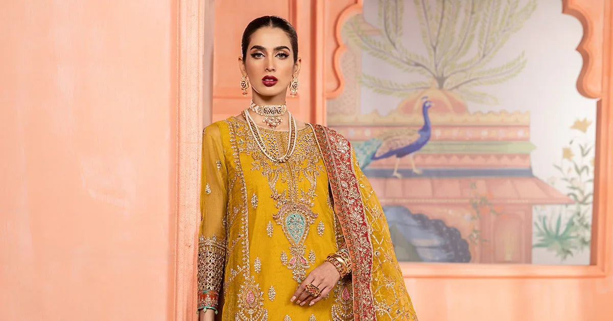 Maria B | Formal Wears | Organza Suit SF-EA24-28 - Aqsa Fabrics