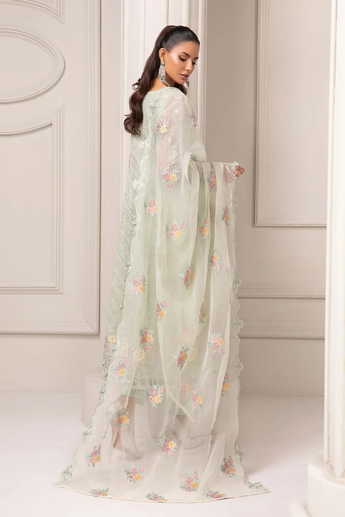 Maria B | Formal Wears | Organza Suit SF-EF24-03 - Aqsa Fabrics