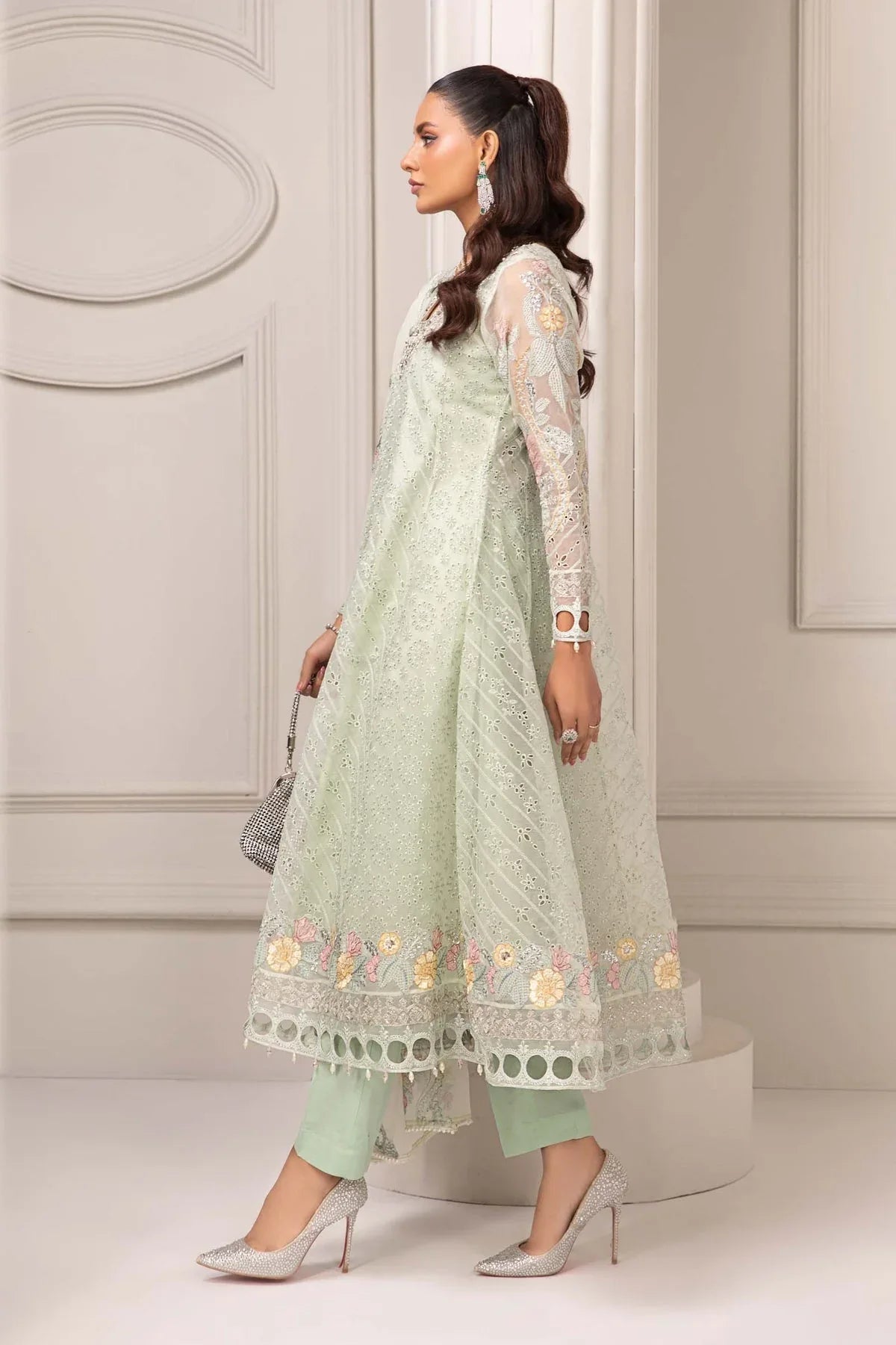 Maria B | Formal Wears | Organza Suit SF-EF24-03 - Aqsa Fabrics