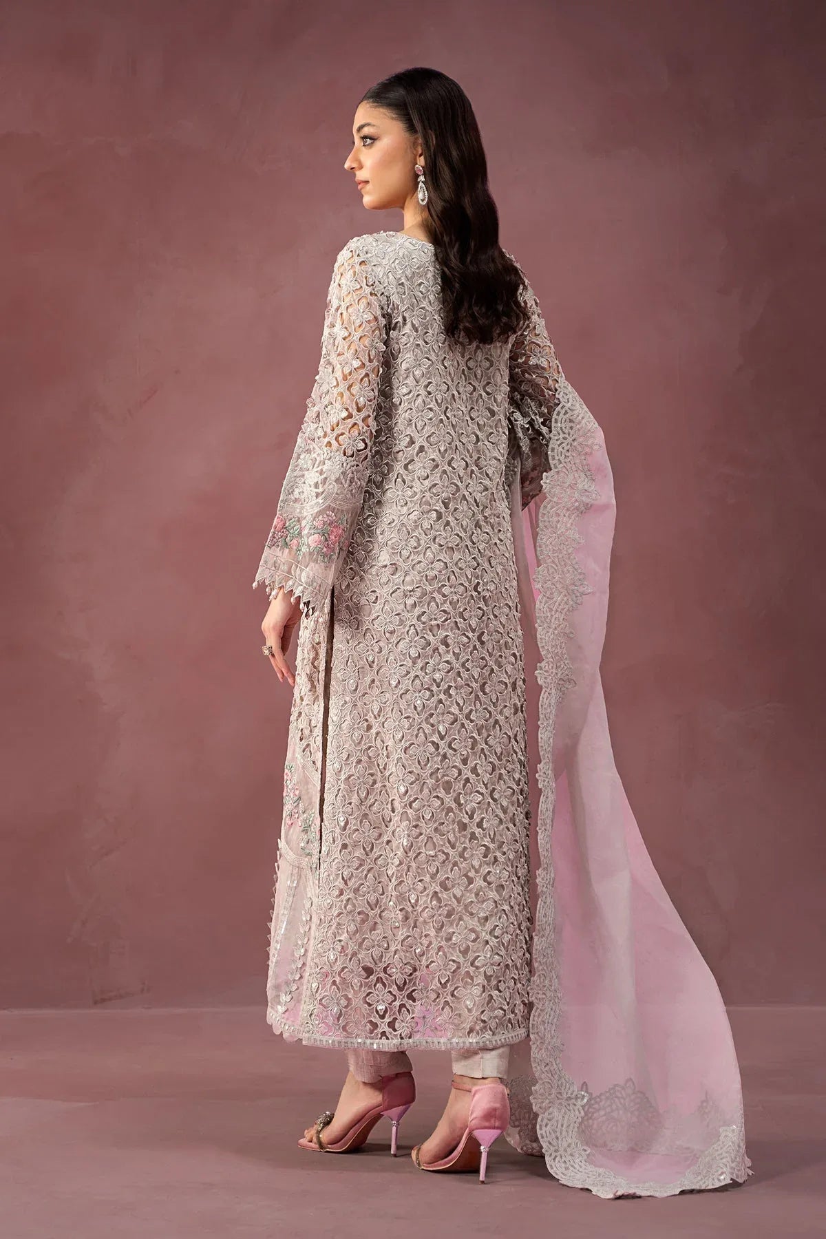 Maria B | Formal Wears | Organza Suit | SF-W24-69 - Aqsa Fabrics