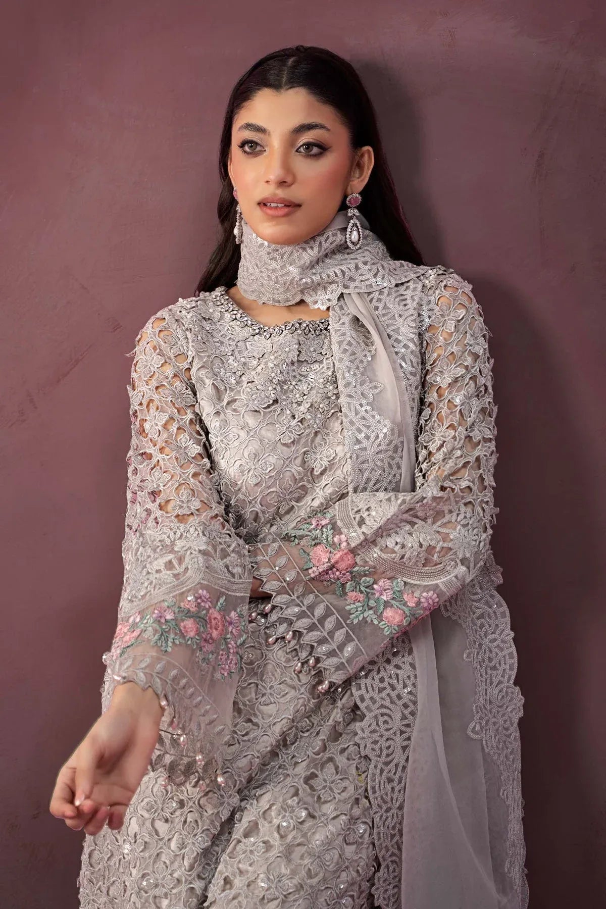 Maria B | Formal Wears | Organza Suit | SF-W24-69 - Aqsa Fabrics
