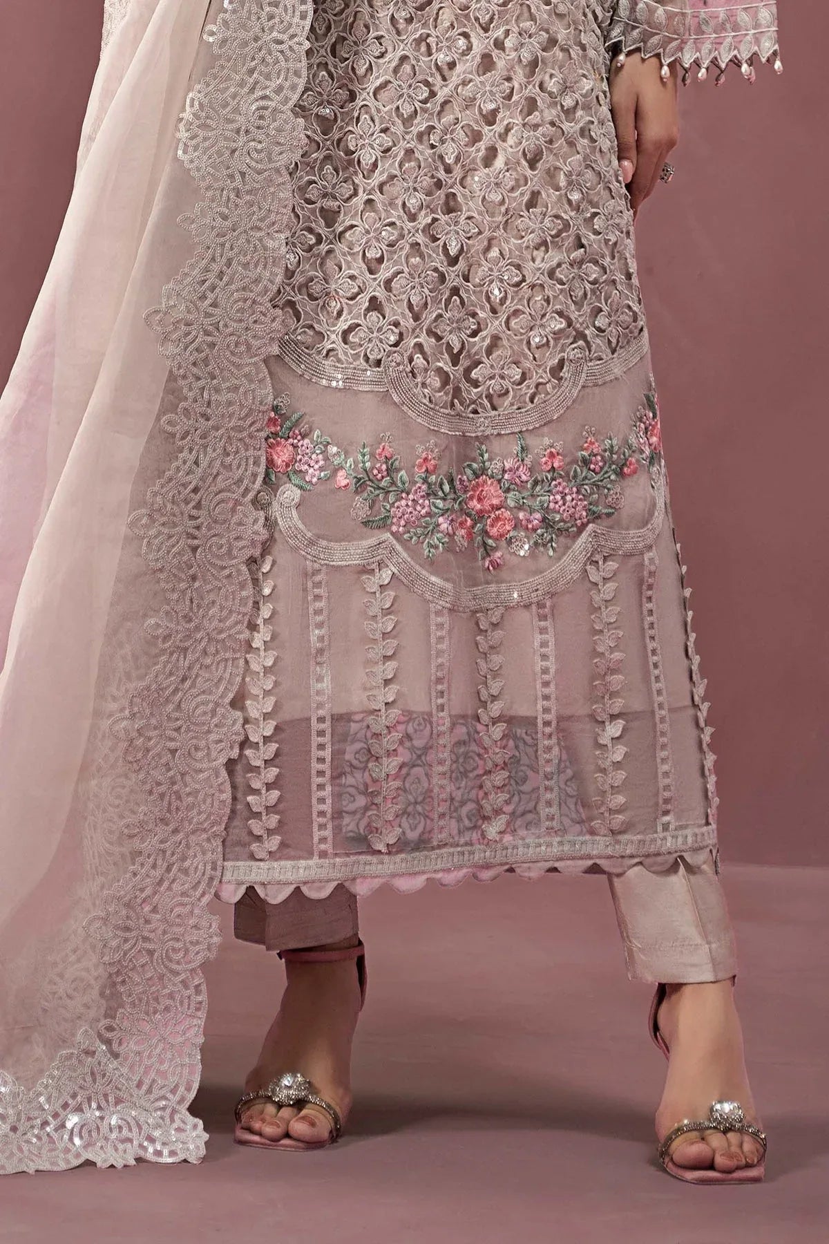 Maria B | Formal Wears | Organza Suit | SF-W24-69 - Aqsa Fabrics