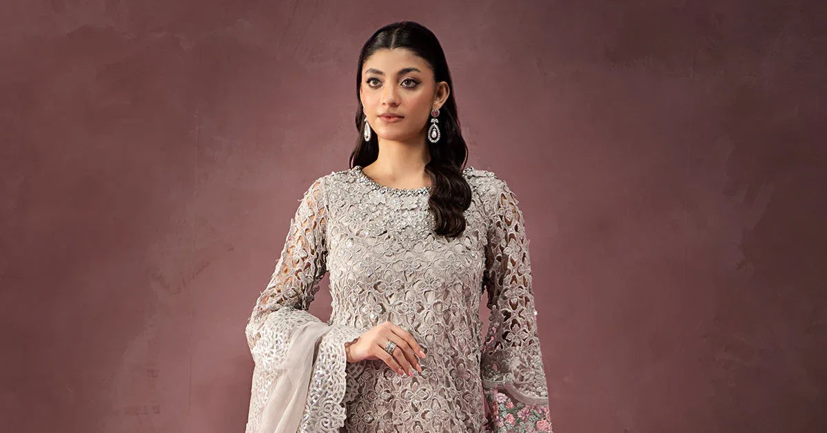 Maria B | Formal Wears | Organza Suit | SF-W24-69 - Aqsa Fabrics
