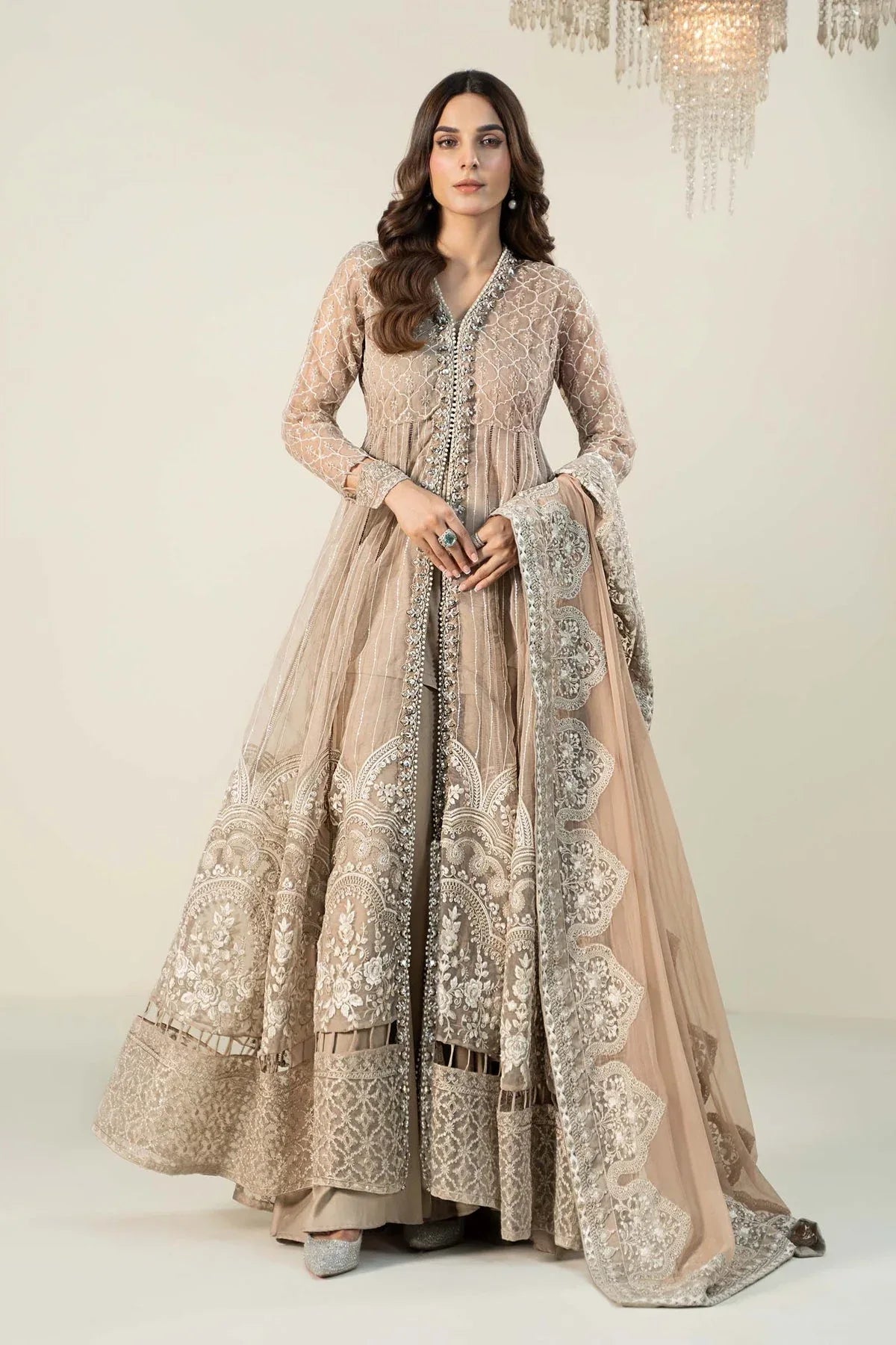 Maria B | Formal Wears | Organza Suit | SF-W24-70 - Aqsa Fabrics