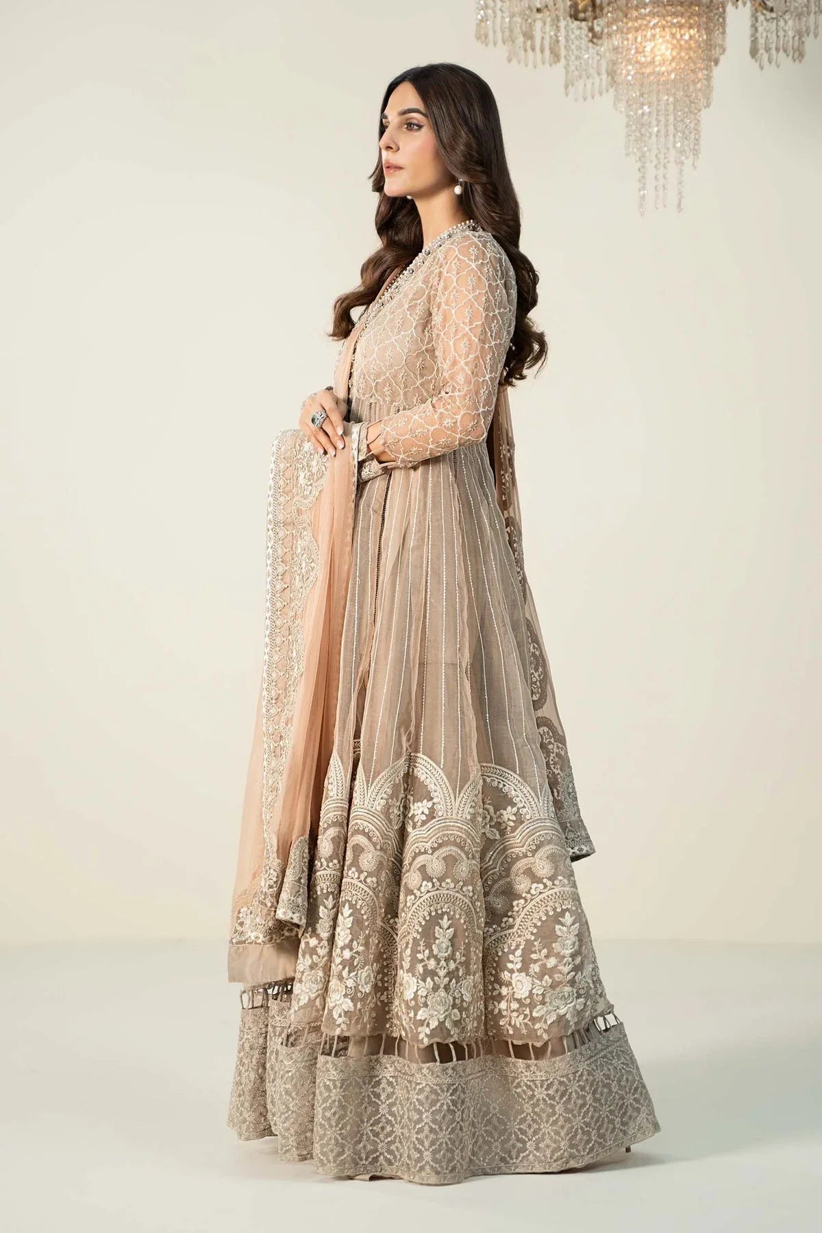 Maria B | Formal Wears | Organza Suit | SF-W24-70 - Aqsa Fabrics