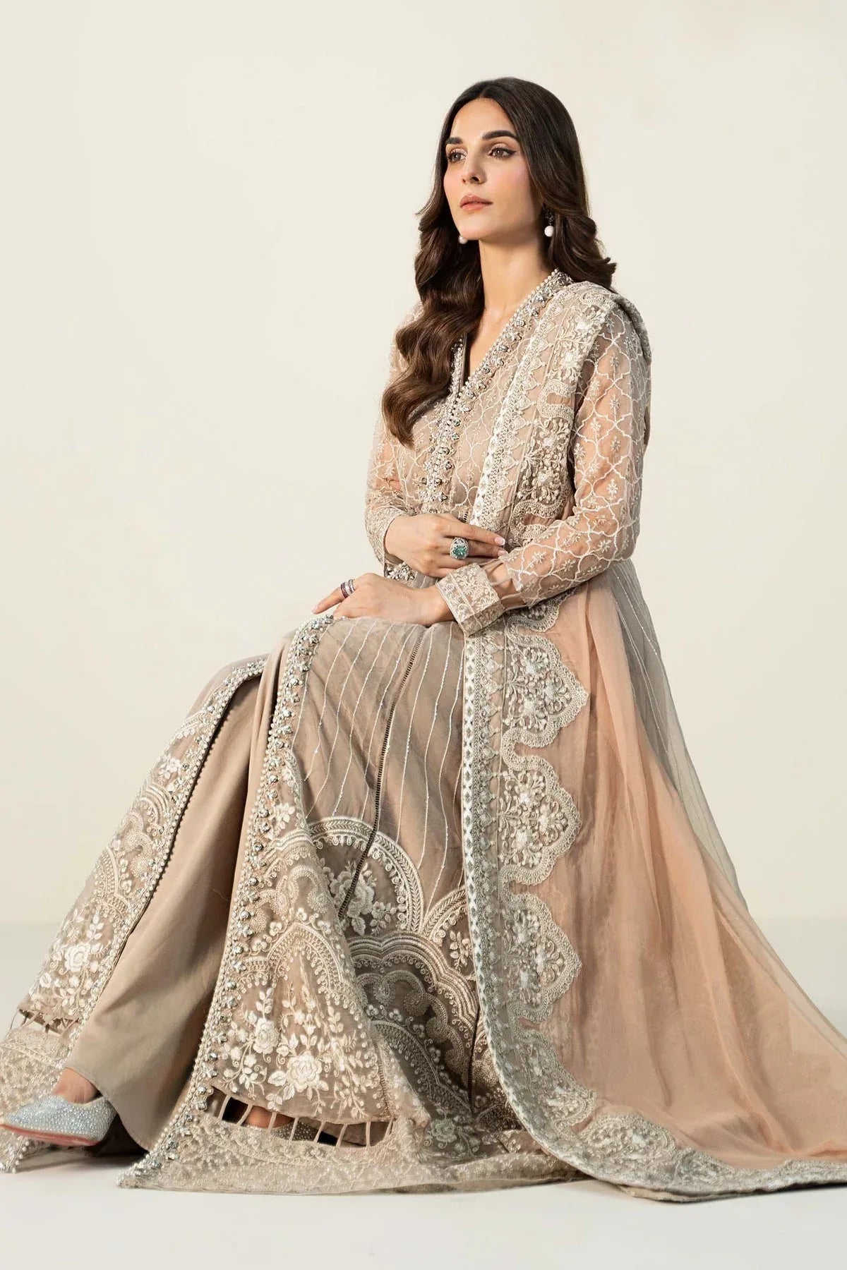 Maria B | Formal Wears | Organza Suit | SF-W24-70 - Aqsa Fabrics