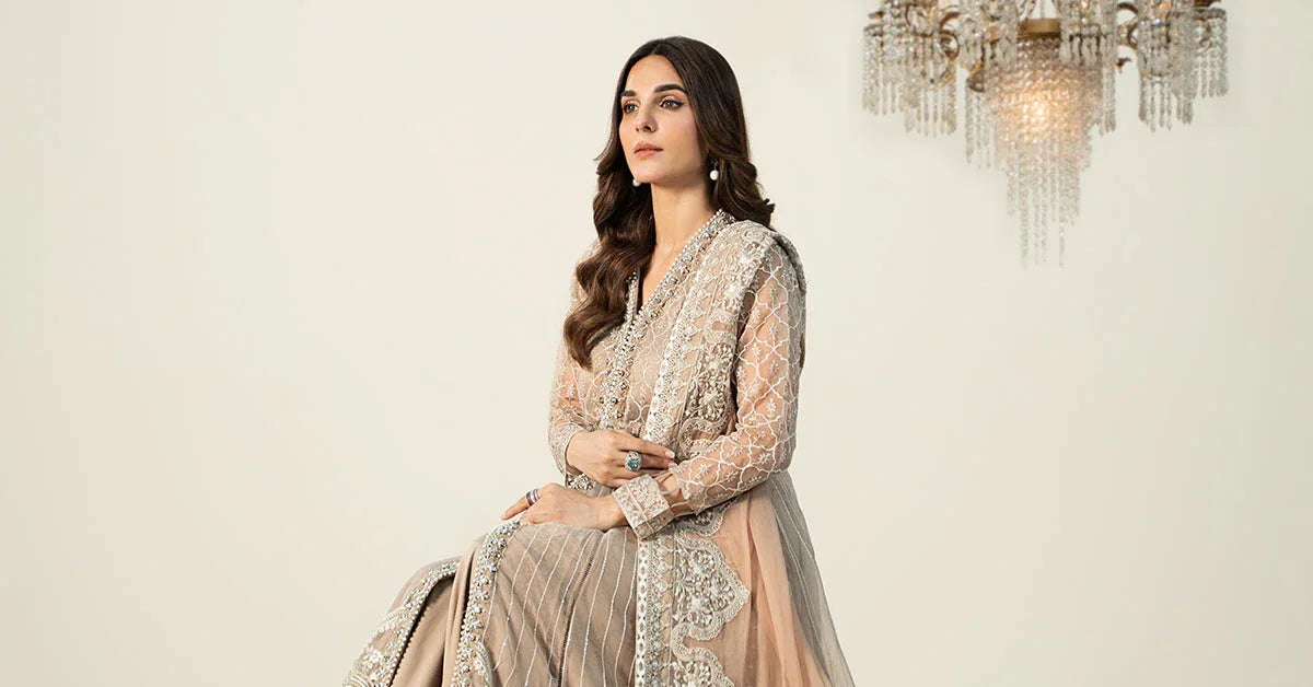 Maria B | Formal Wears | Organza Suit | SF-W24-70 - Aqsa Fabrics