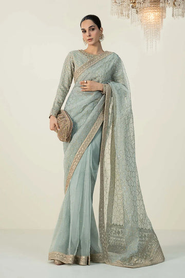 Maria B | Formal Wears | Raw Silk Saree | SF-W24-15 - Aqsa Fabrics