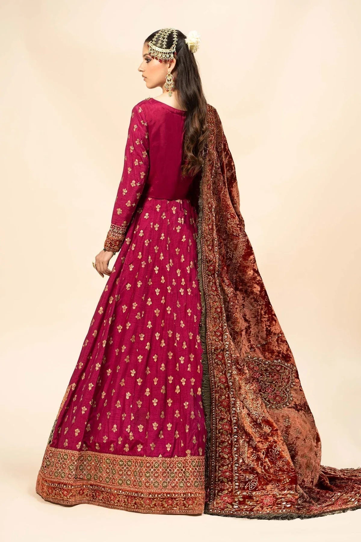 Maria B | Formal Wears | Raw Silk Suit | SF-W24-26-C - Aqsa Fabrics