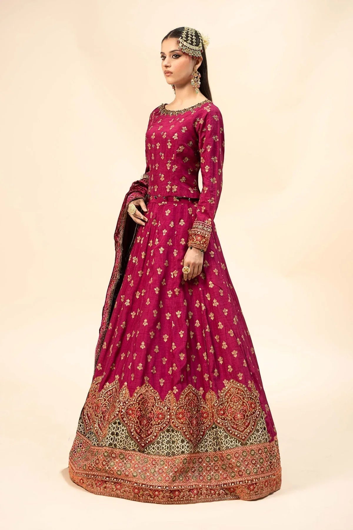 Maria B | Formal Wears | Raw Silk Suit | SF-W24-26-C - Aqsa Fabrics