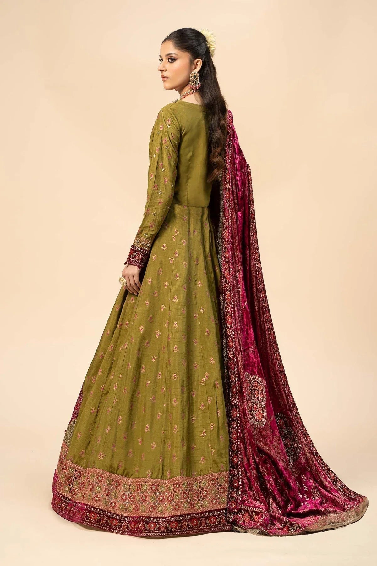 Maria B | Formal Wears | Raw Silk Suit | SF-W24-26 - Aqsa Fabrics