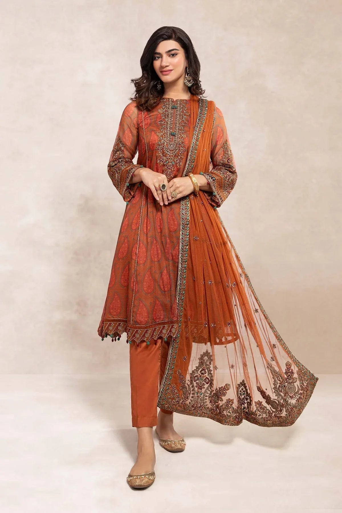Maria B | Formal Wears | SF-EF22-31R1 - Aqsa Fabrics