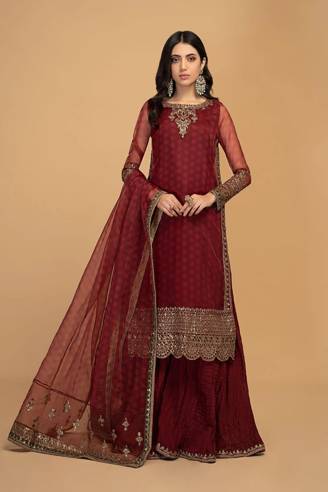 Maria B | Formal Wears | SF-EF23-08R1 - Aqsa Fabrics