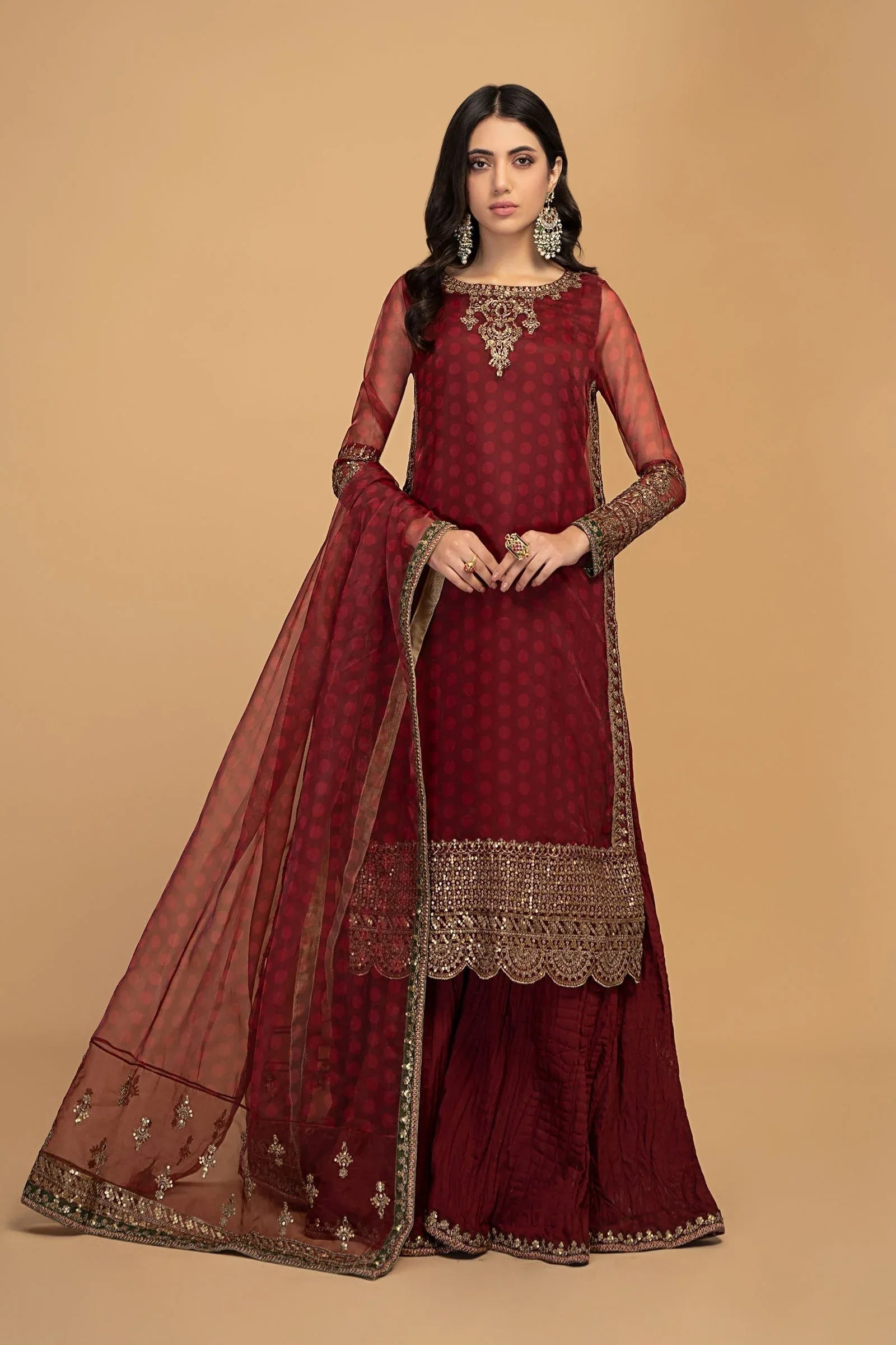 Maria B | Formal Wears | SF-EF23-08R1 - Aqsa Fabrics