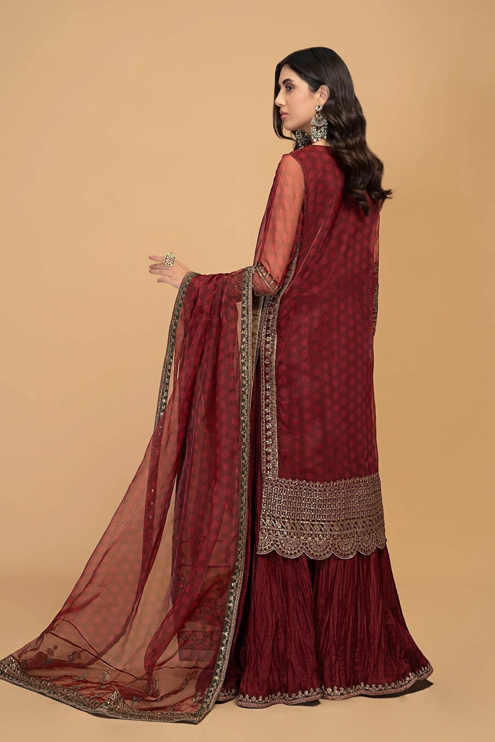 Maria B | Formal Wears | SF-EF23-08R1 - Aqsa Fabrics