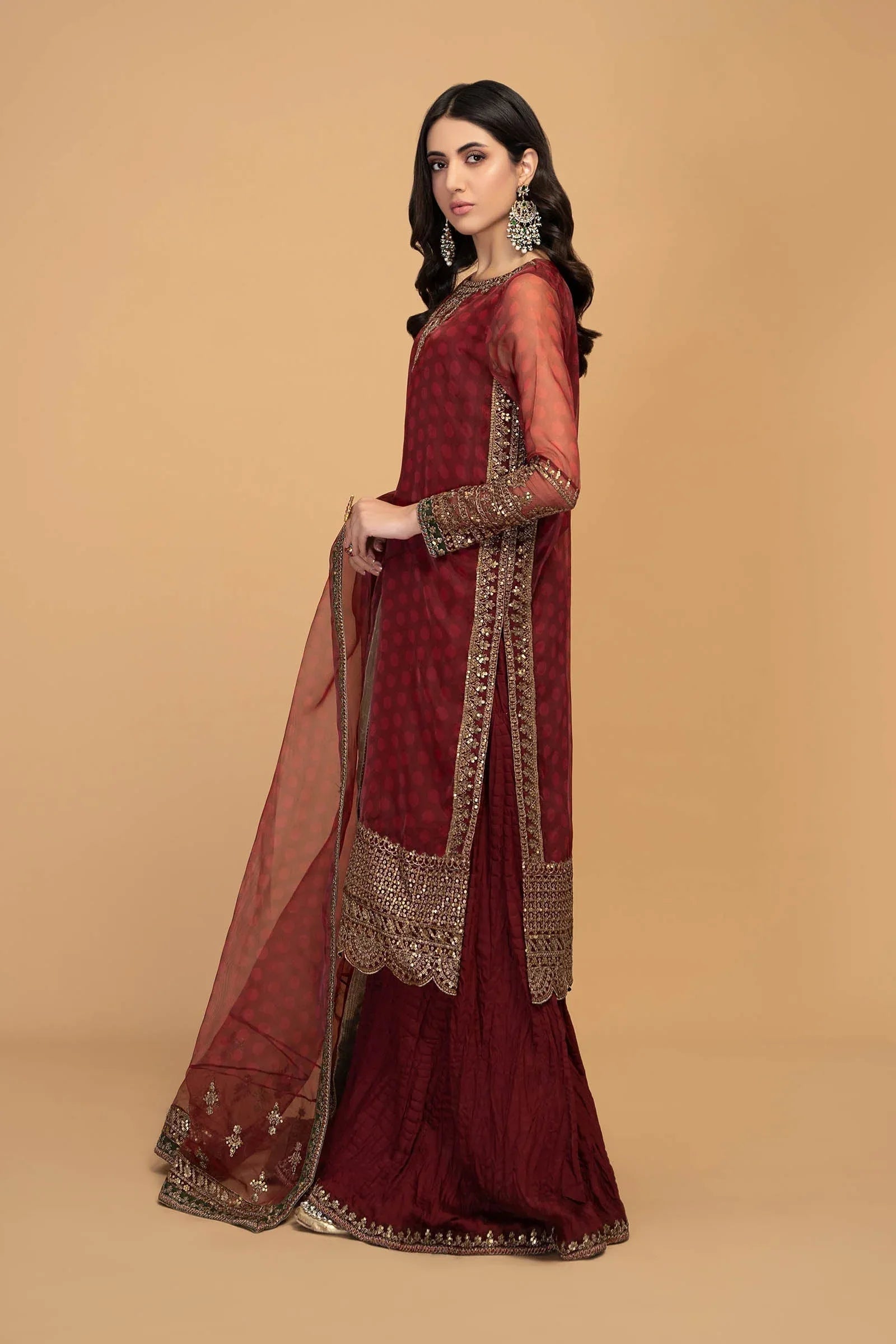 Maria B | Formal Wears | SF-EF23-08R1 - Aqsa Fabrics