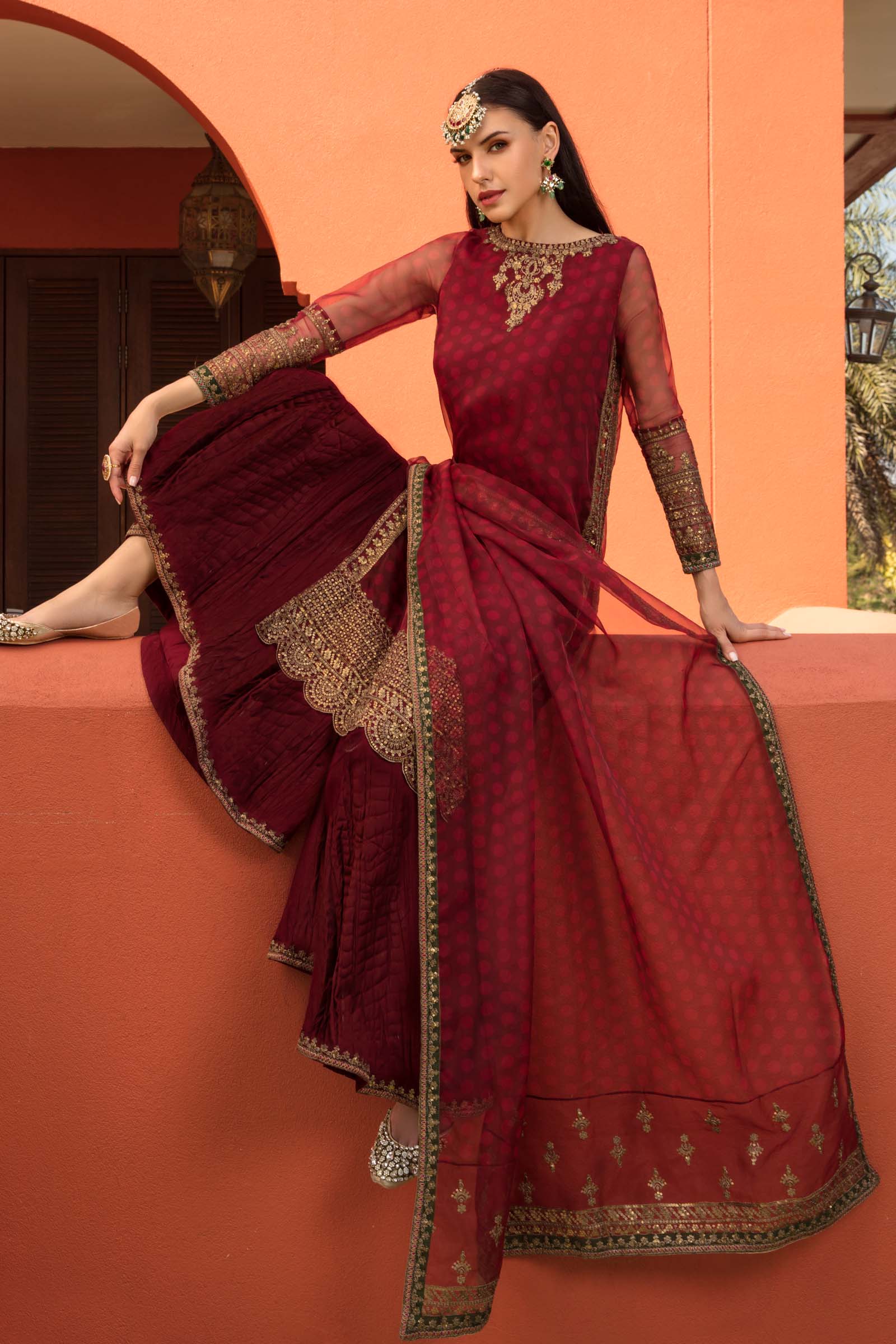 Maria B | Formal Wears | SF-EF23-08R1 - Aqsa Fabrics
