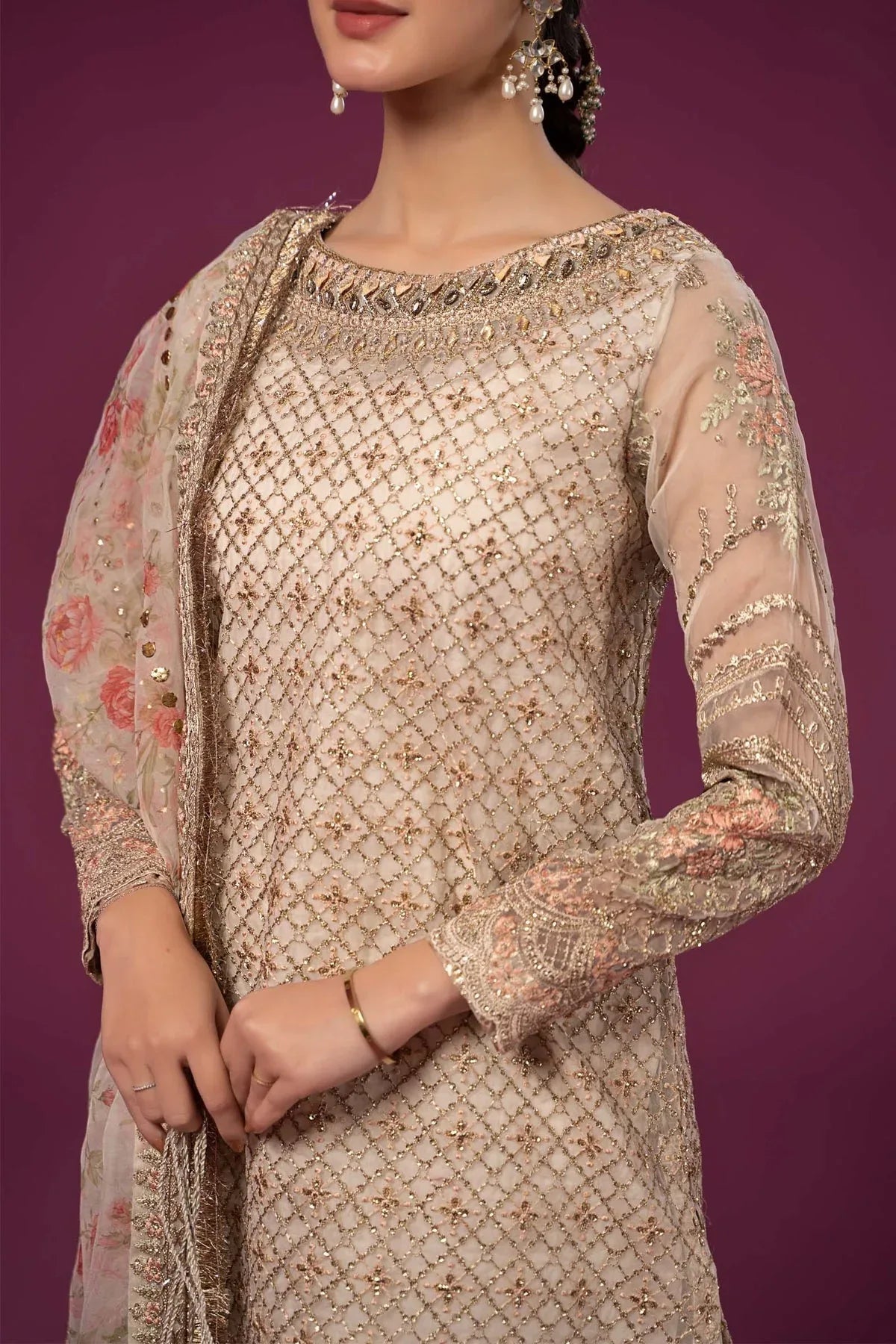 Maria B | Formal Wears | SF-EF24-01 - Aqsa Fabrics