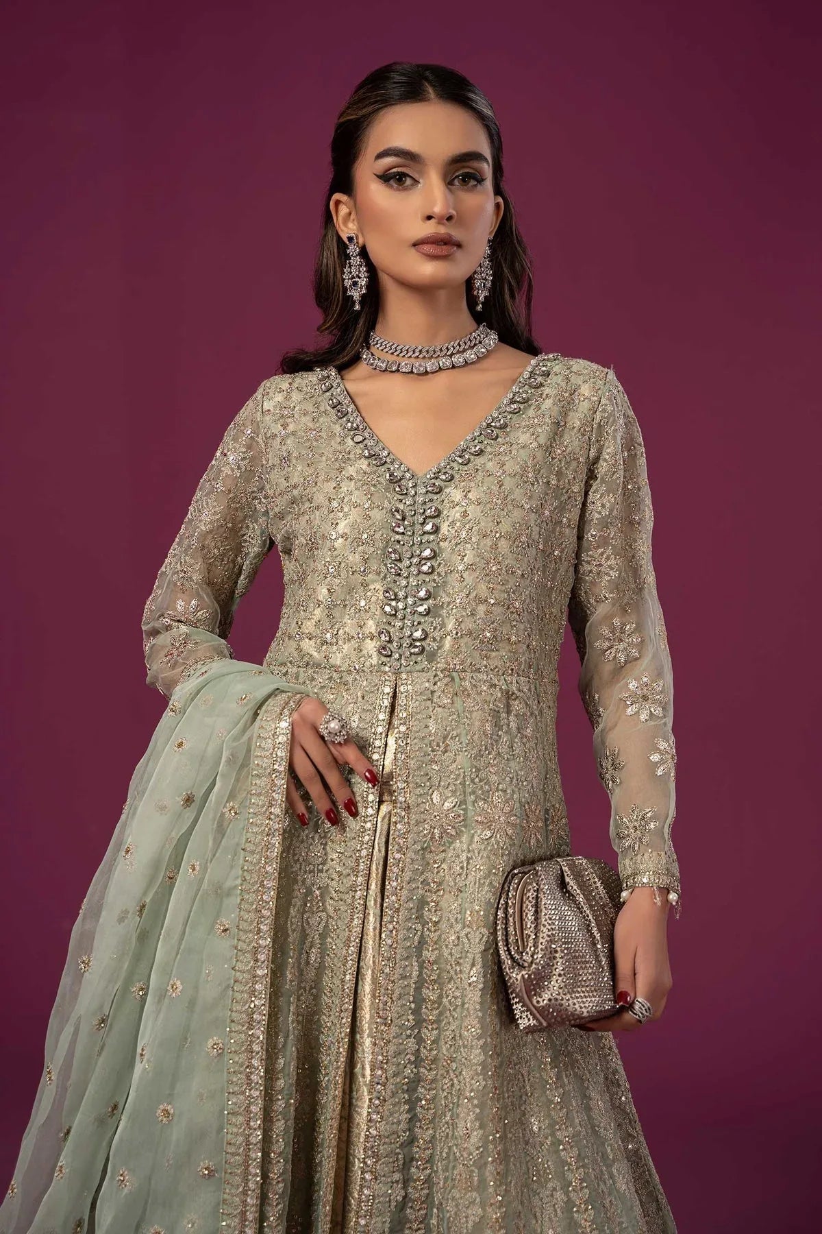 Maria B | Formal Wears | SF-EF24-04 - Aqsa Fabrics