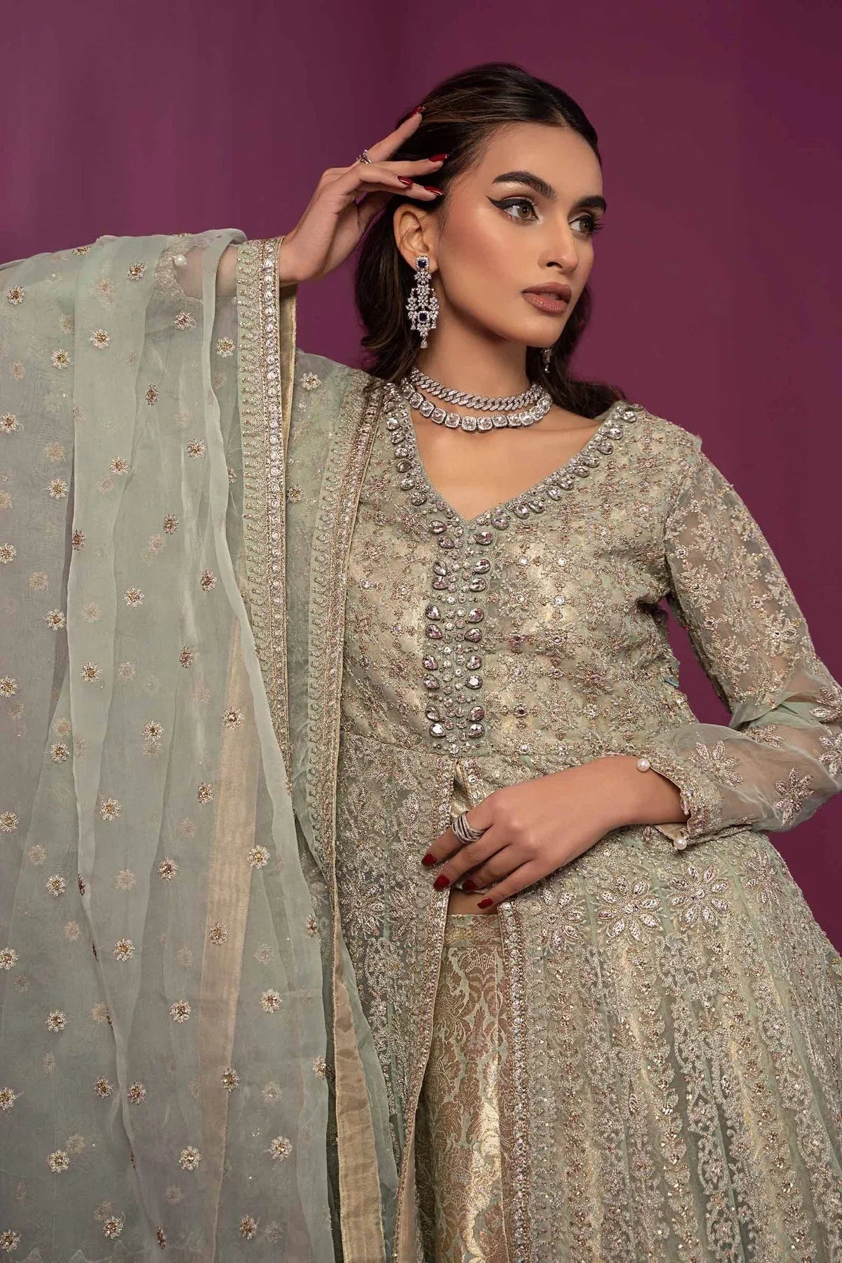 Maria B | Formal Wears | SF-EF24-04 - Aqsa Fabrics