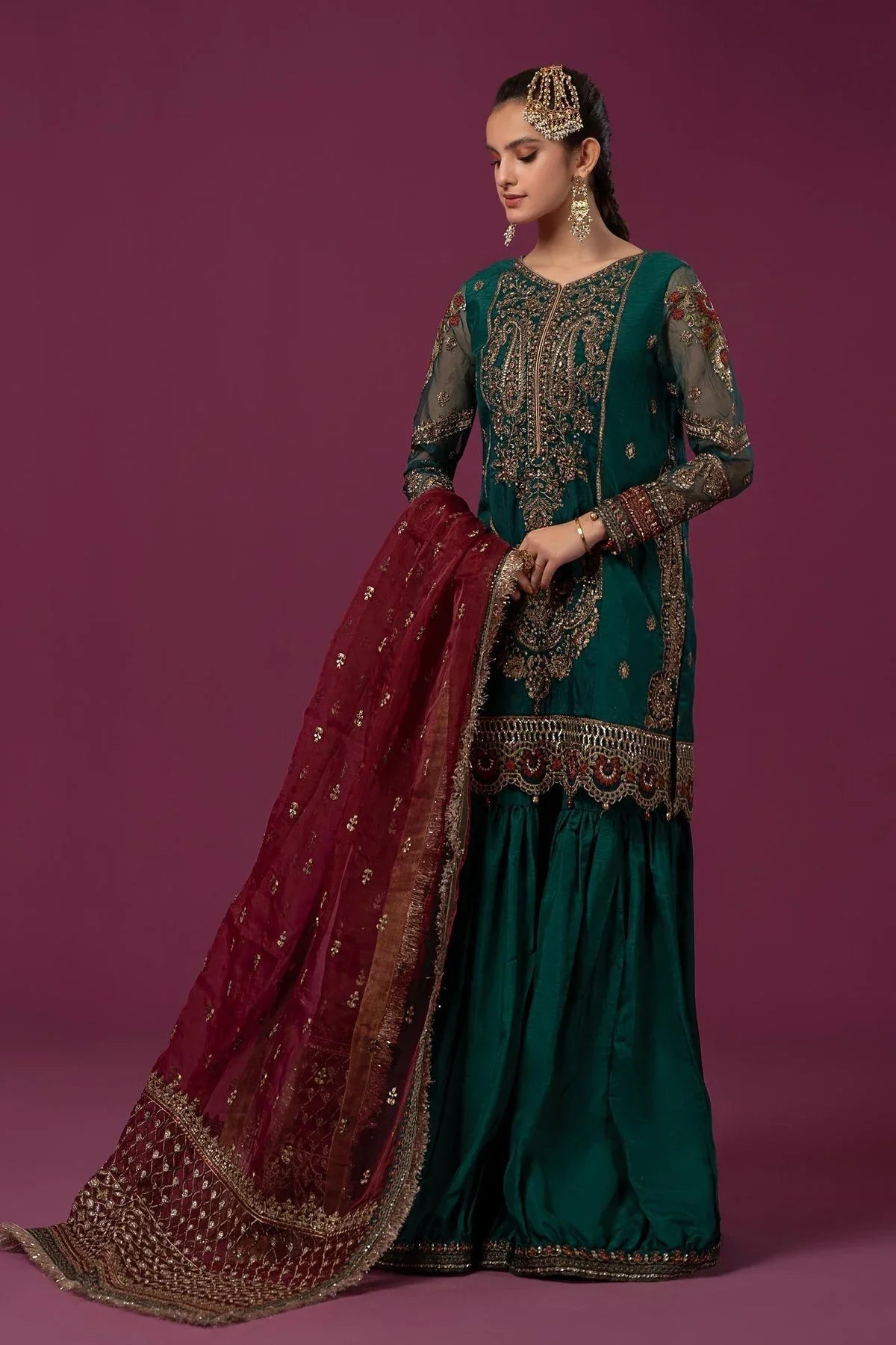 Maria B | Formal Wears | SF-EF24-15 - Aqsa Fabrics