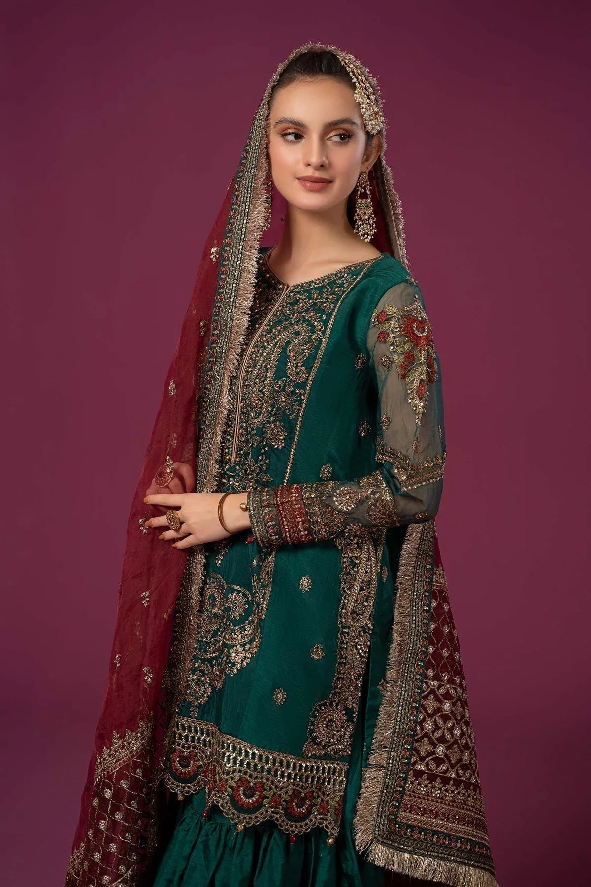 Maria B | Formal Wears | SF-EF24-15 - Aqsa Fabrics