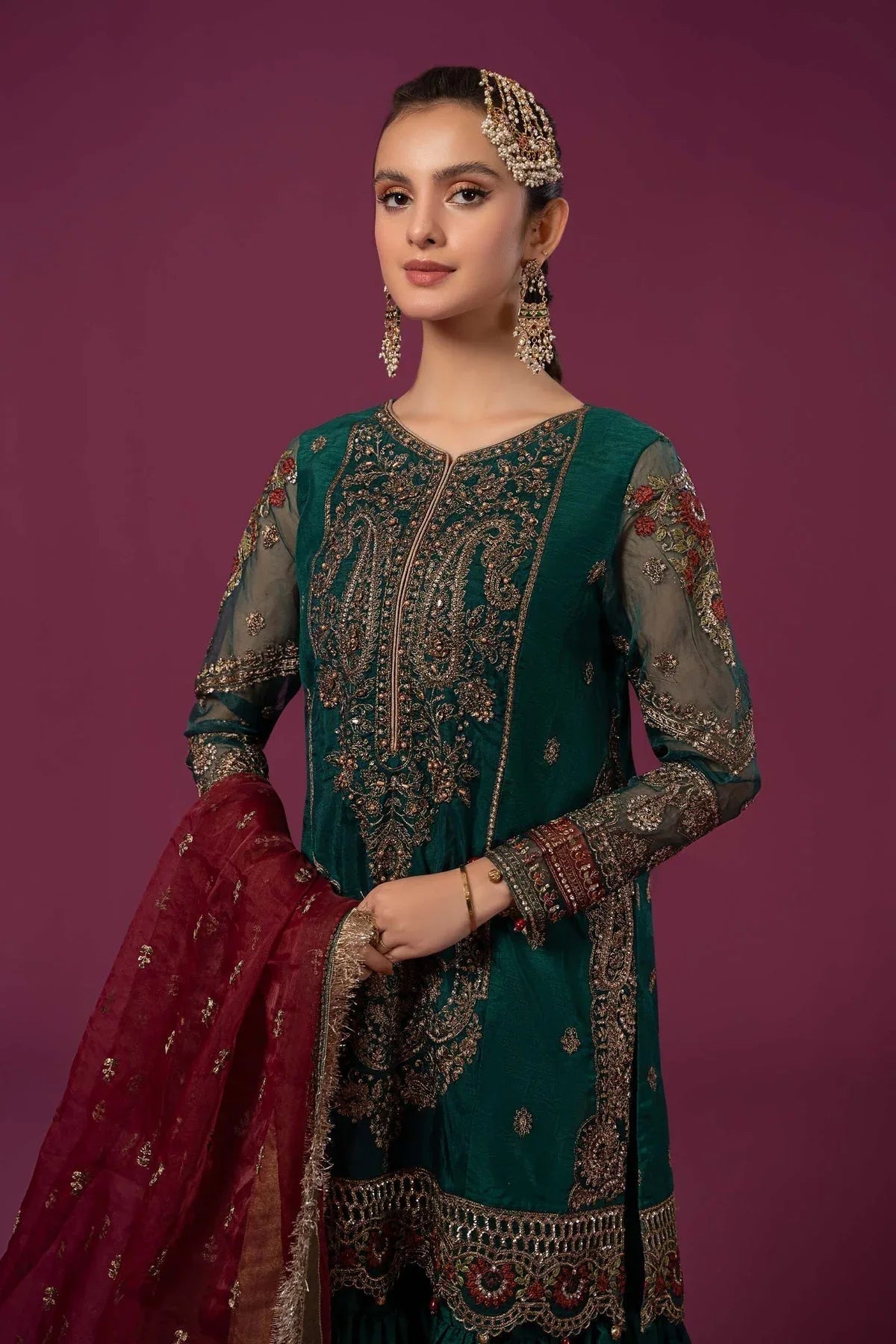 Maria B | Formal Wears | SF-EF24-15 - Aqsa Fabrics