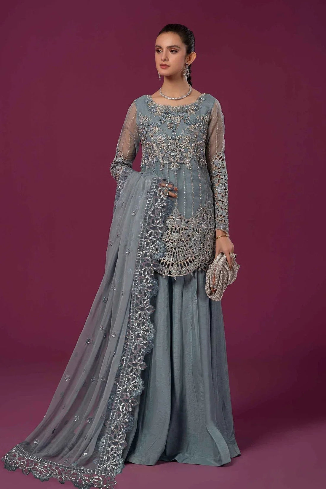 Maria B | Formal Wears | SF-EF24-22 - Aqsa Fabrics