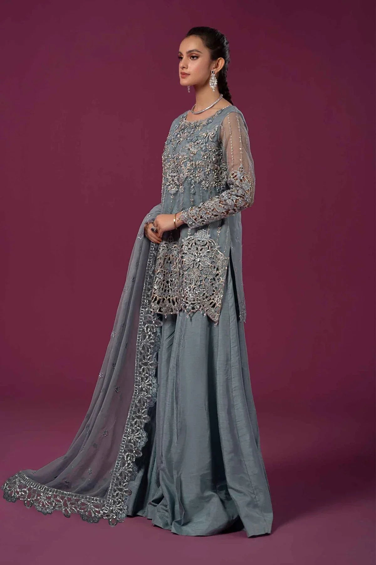 Maria B | Formal Wears | SF-EF24-22 - Aqsa Fabrics