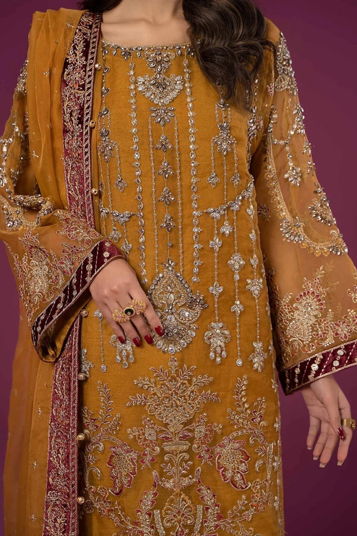 Maria B | Formal Wears | SF-EF24-45 - Aqsa Fabrics