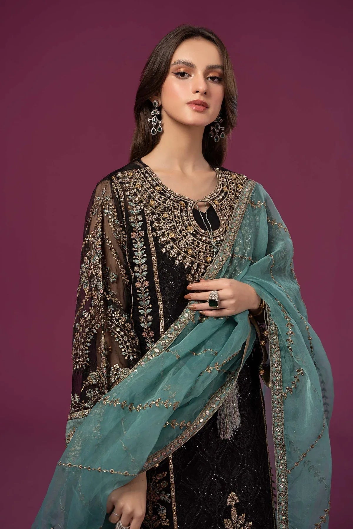 Maria B | Formal Wears | SF-EF24-46 - Aqsa Fabrics