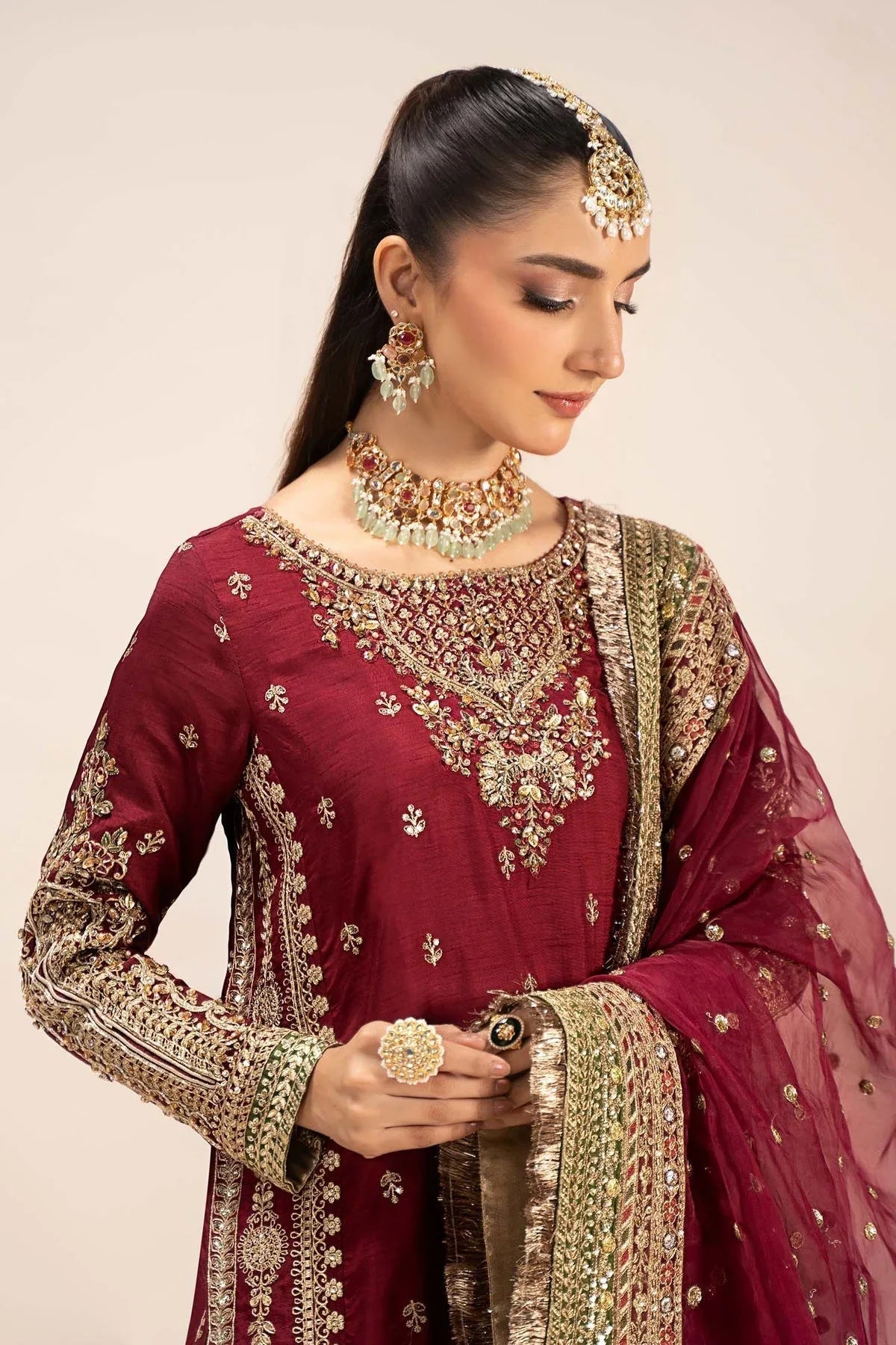 Maria B | Formal Wears | SF-EF25-01 - Aqsa Fabrics
