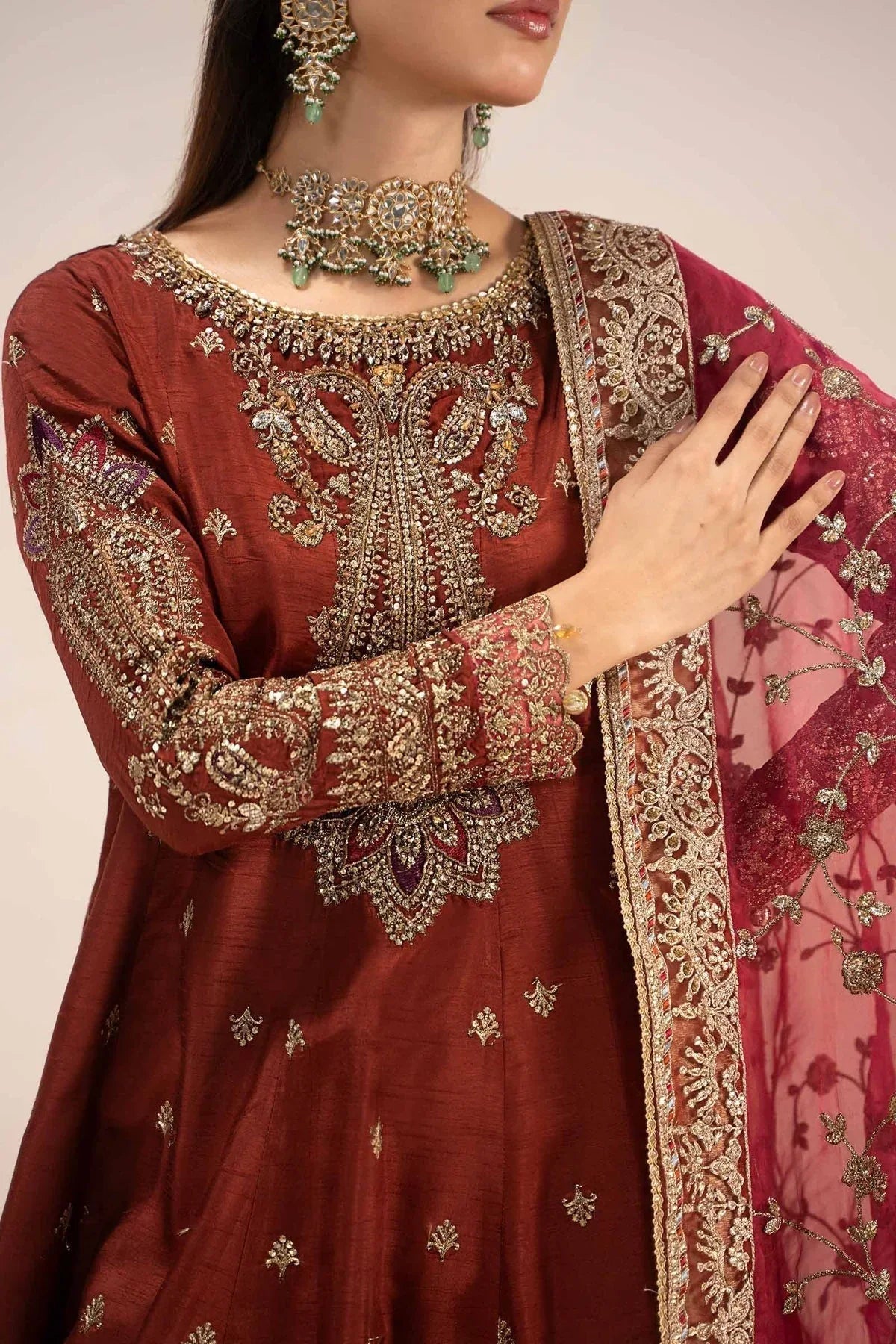 Maria B | Formal Wears | SF-EF25-02 - Aqsa Fabrics
