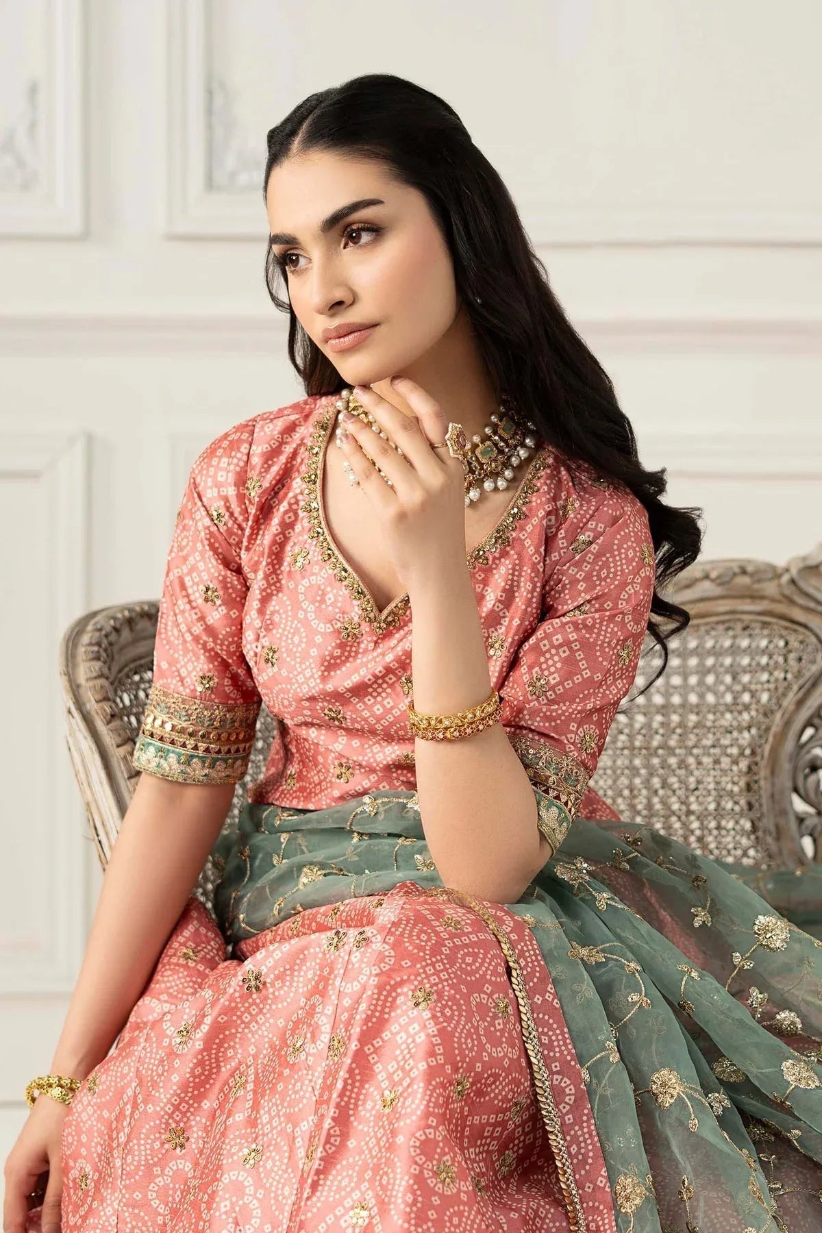 Maria B | Formal Wears | SF-EF25-11 - Aqsa Fabrics