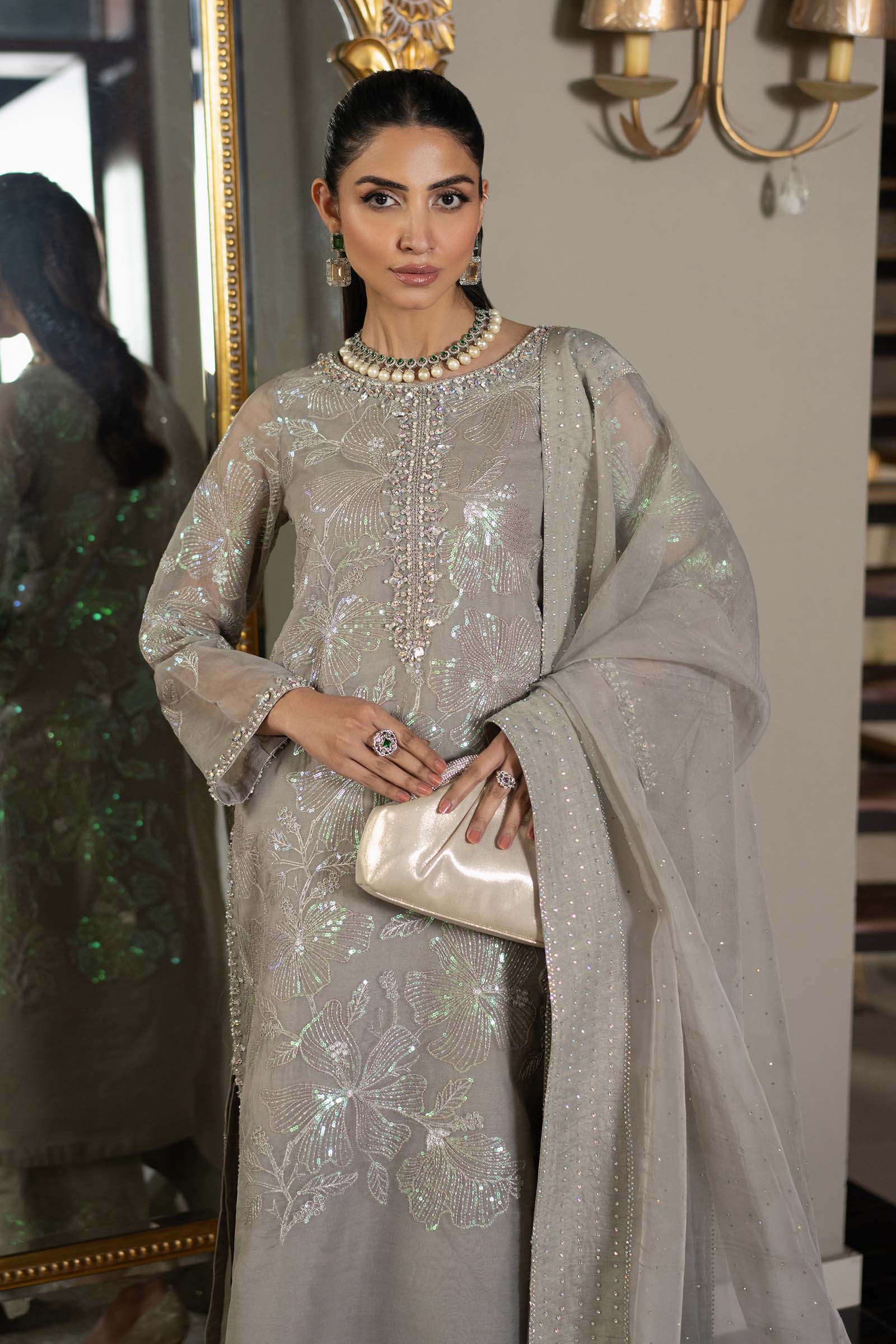 Maria B | Formal Wears |  SF-EF25-15 - Aqsa Fabrics
