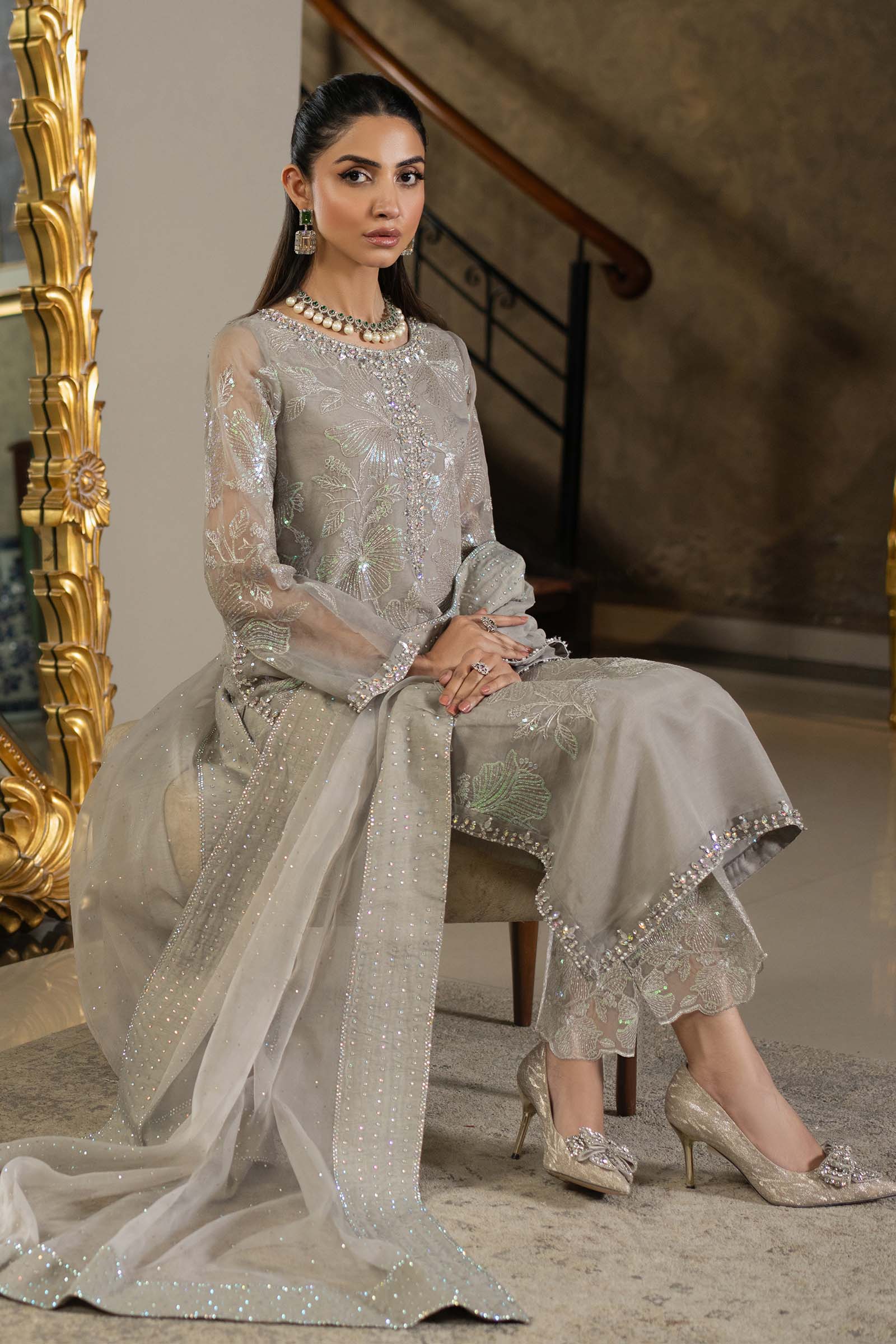 Maria B | Formal Wears |  SF-EF25-15 - Aqsa Fabrics