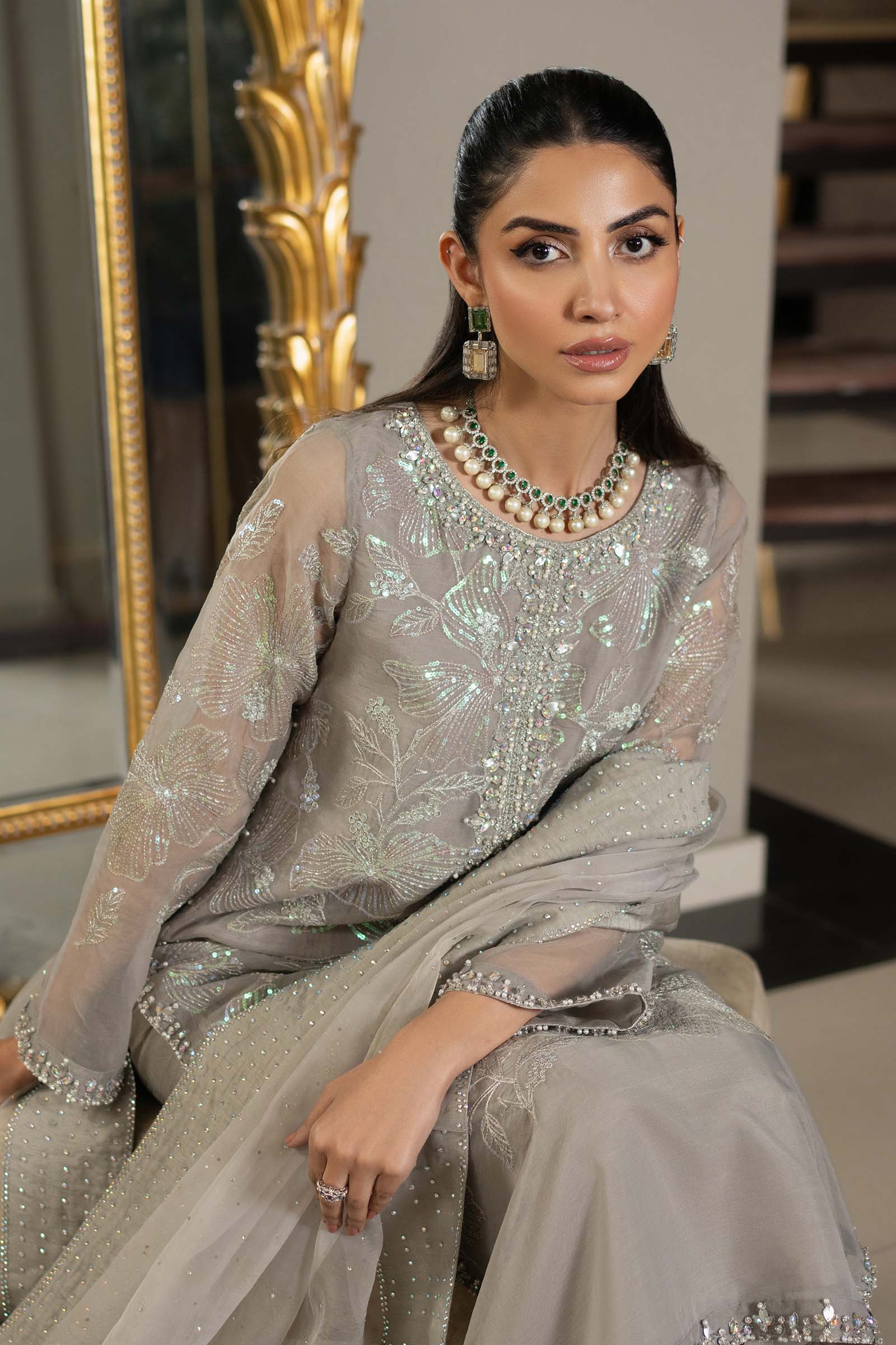 Maria B | Formal Wears |  SF-EF25-15 - Aqsa Fabrics