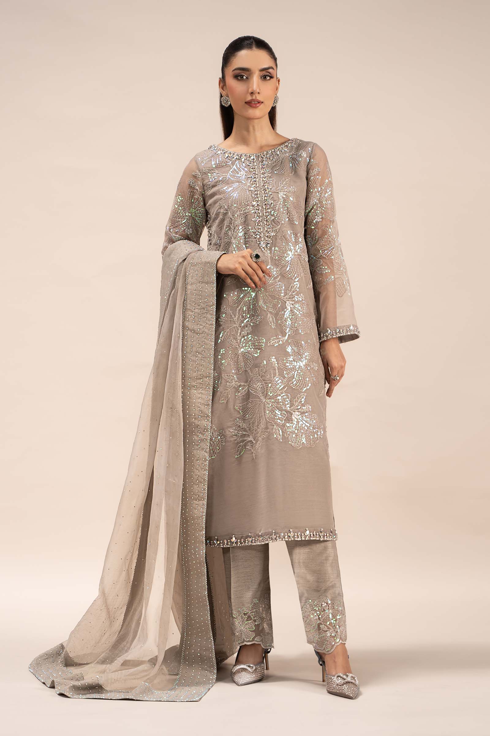 Maria B | Formal Wears |  SF-EF25-15 - Aqsa Fabrics