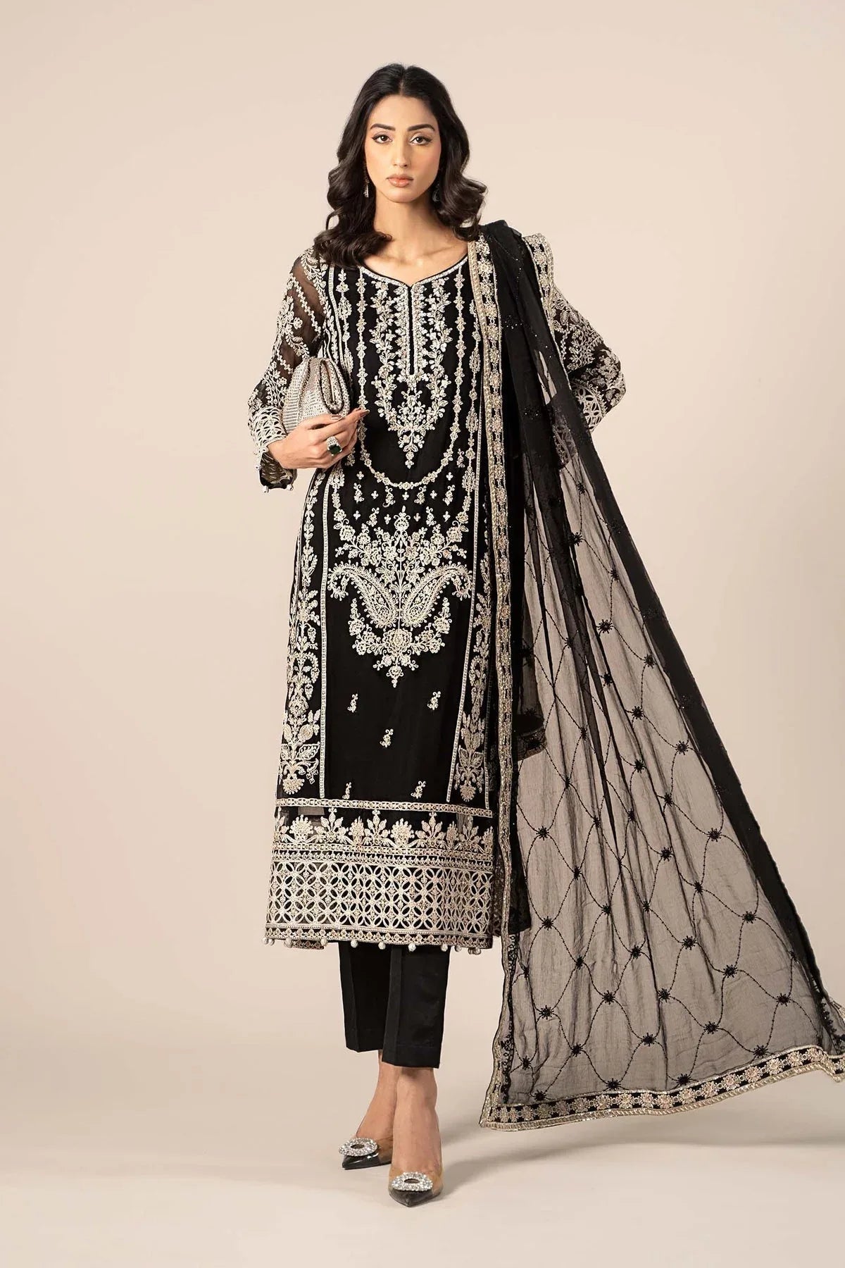 Maria B | Formal Wears | SF-EF25-20 - Aqsa Fabrics