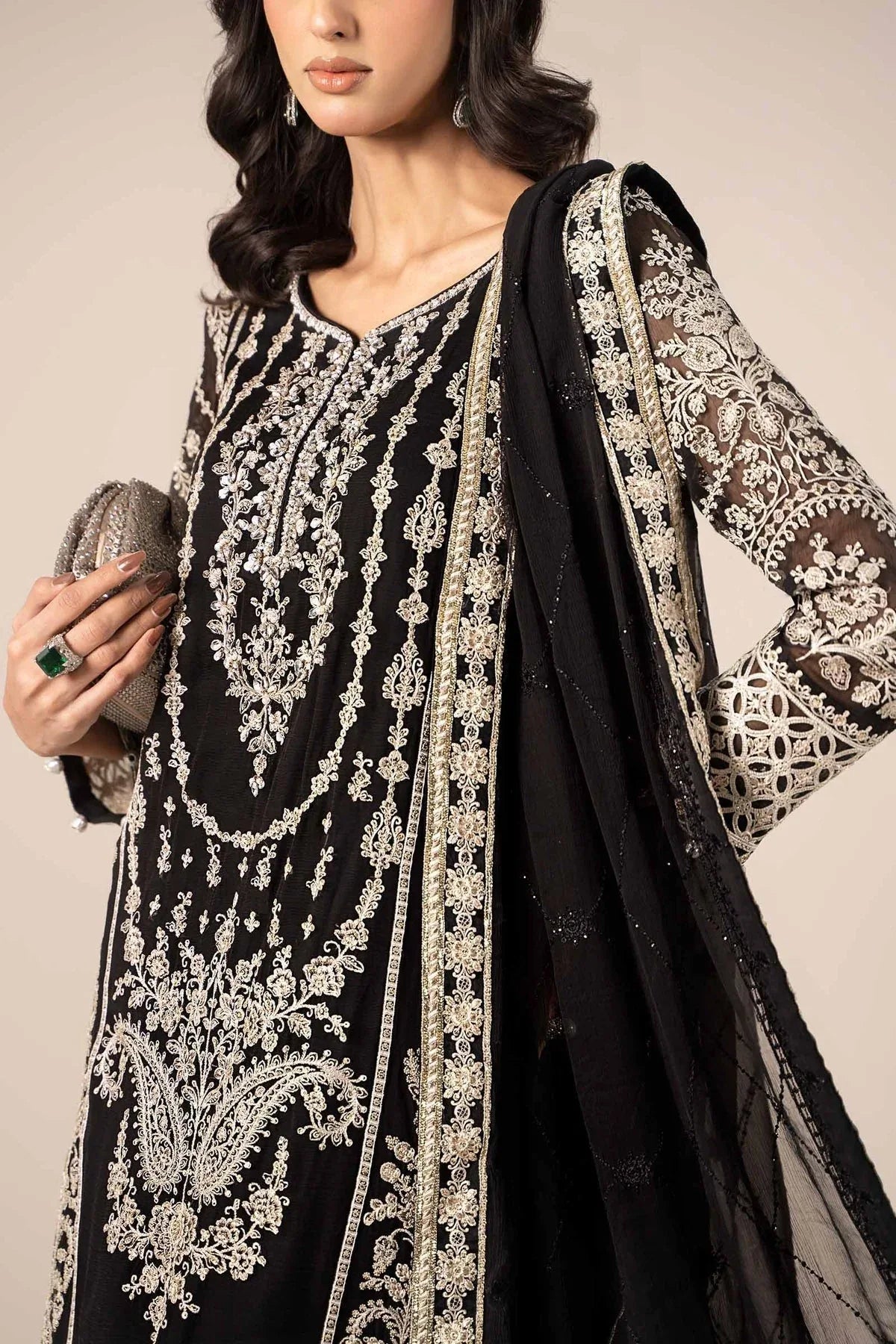 Maria B | Formal Wears | SF-EF25-20 - Aqsa Fabrics