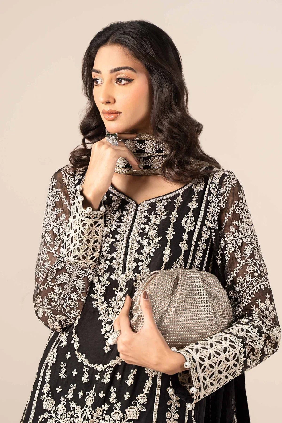 Maria B | Formal Wears | SF-EF25-20 - Aqsa Fabrics