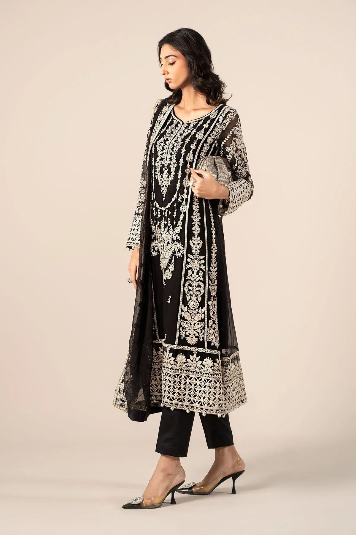 Maria B | Formal Wears | SF-EF25-20 - Aqsa Fabrics