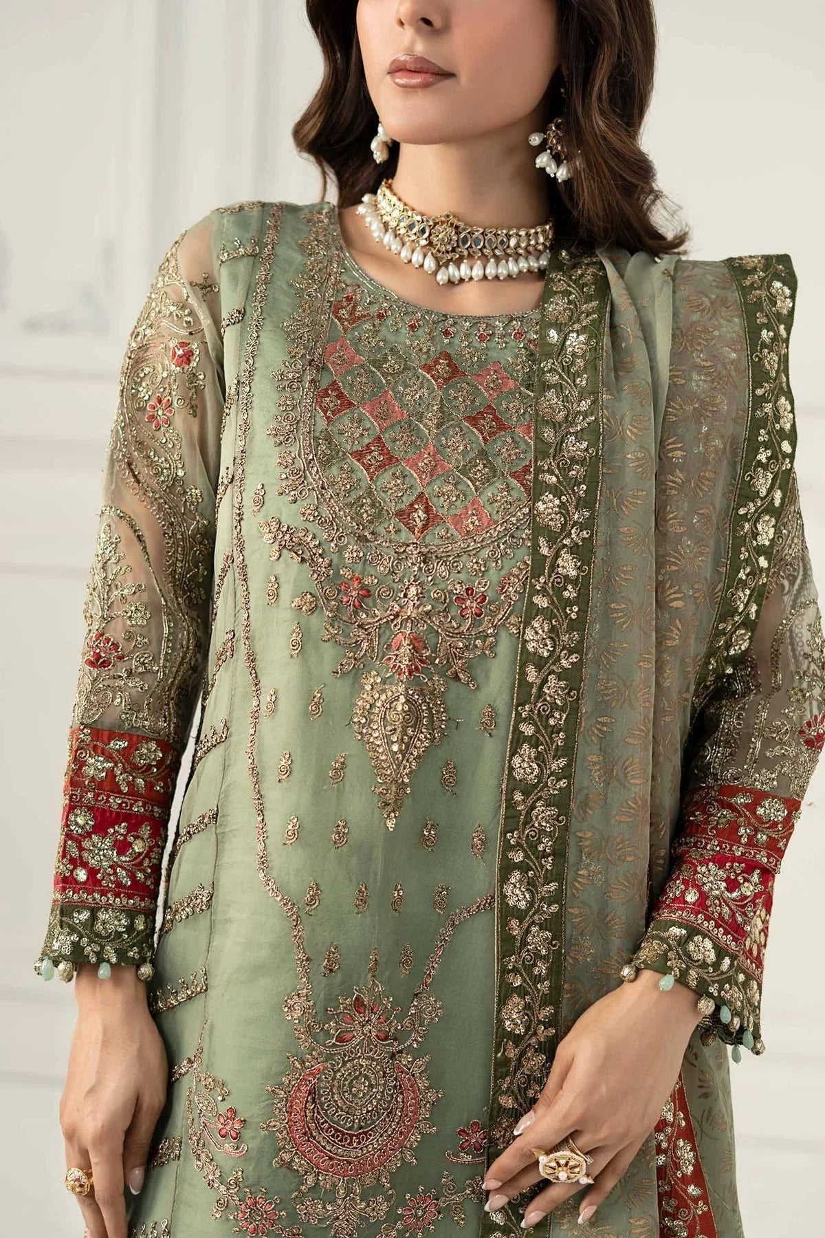 Maria B | Formal Wears | SF-EF25-28 - Aqsa Fabrics